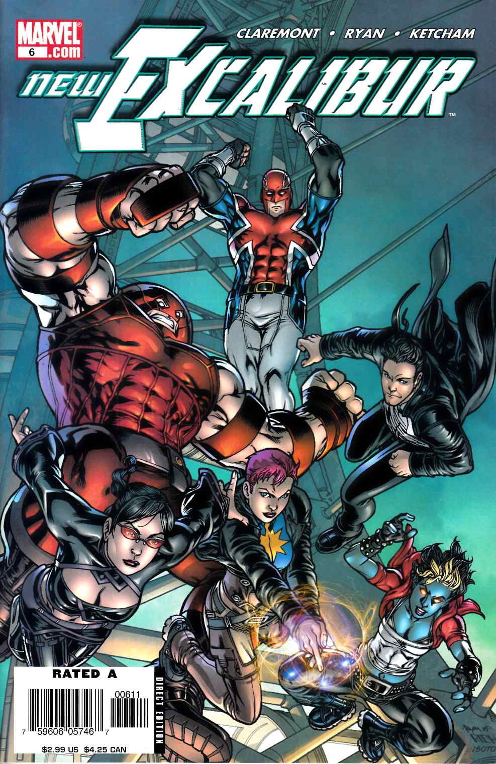 New Excalibur #6 Very Fine Minus (7.5) [Marvel Comic] THUMBNAIL