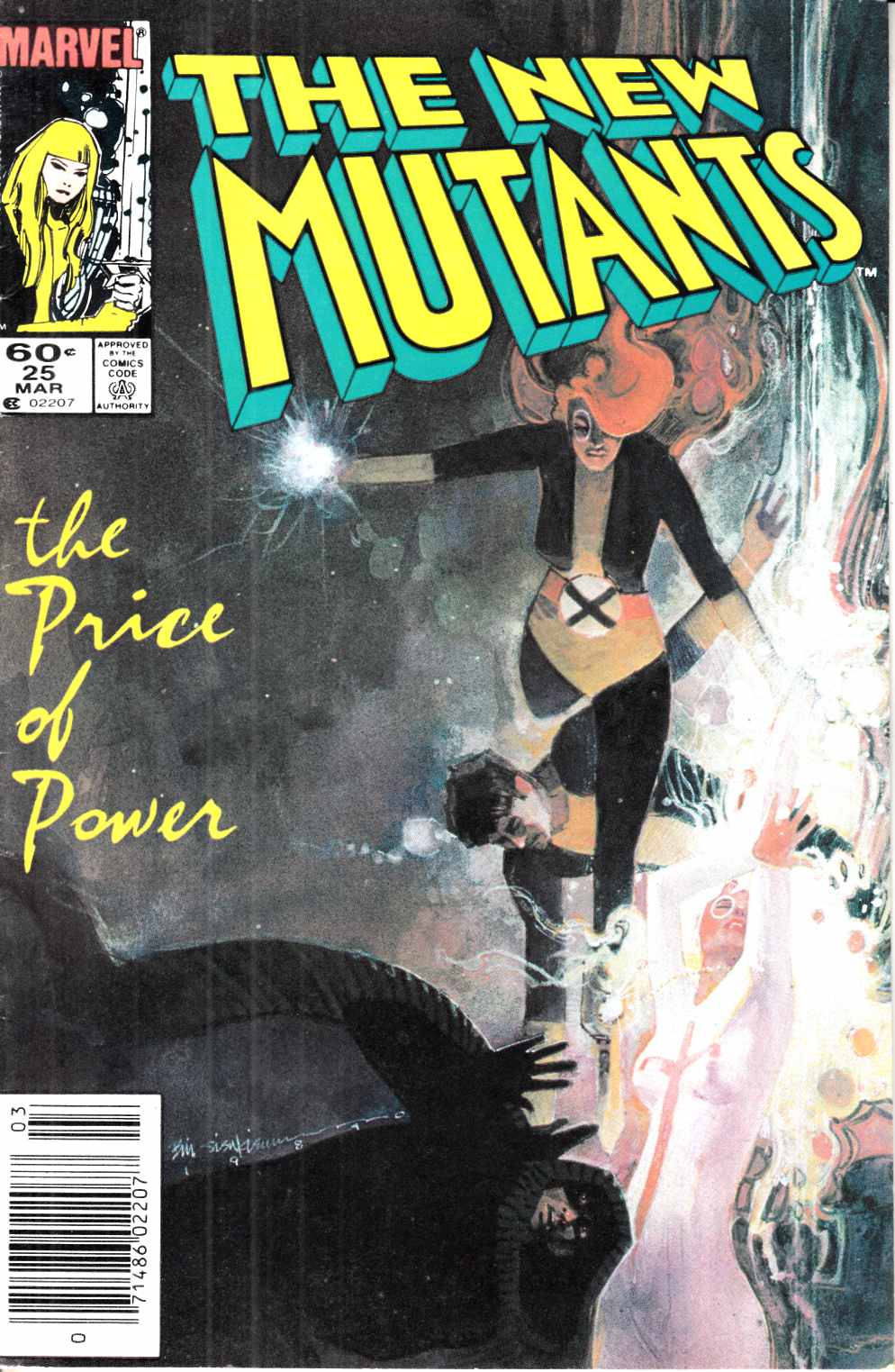 New Mutants #25 Newsstand Edition Very Fine (8.0) [Marvel Comic] LARGE