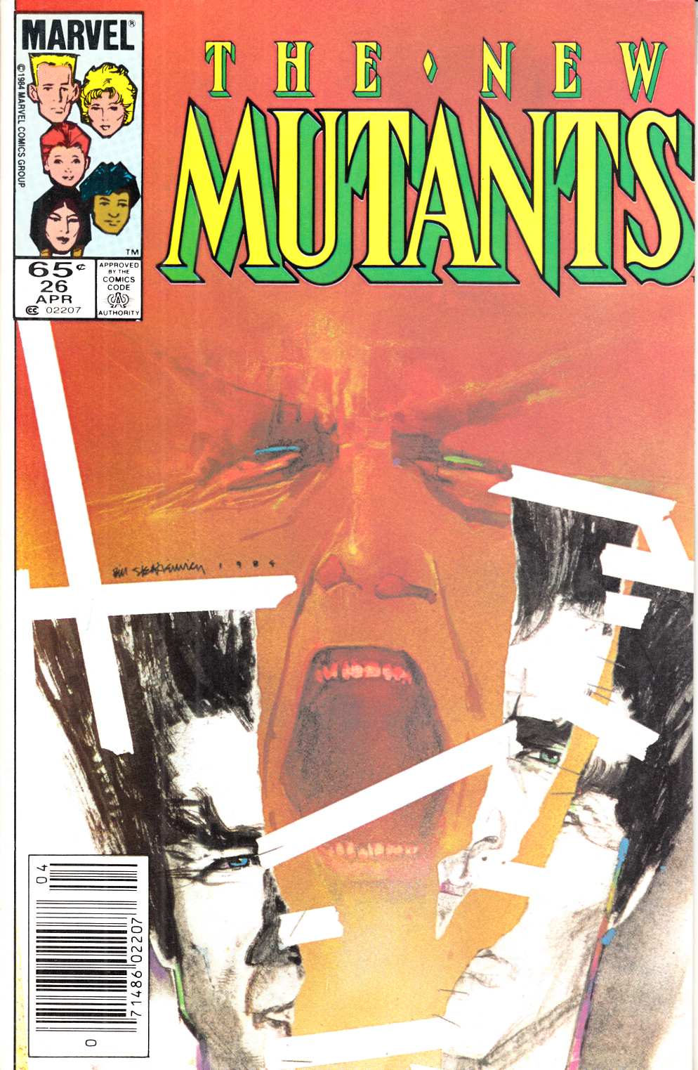 New Mutants #26 Newsstand Edition Very Fine (8.0) [Marvel Comic] LARGE