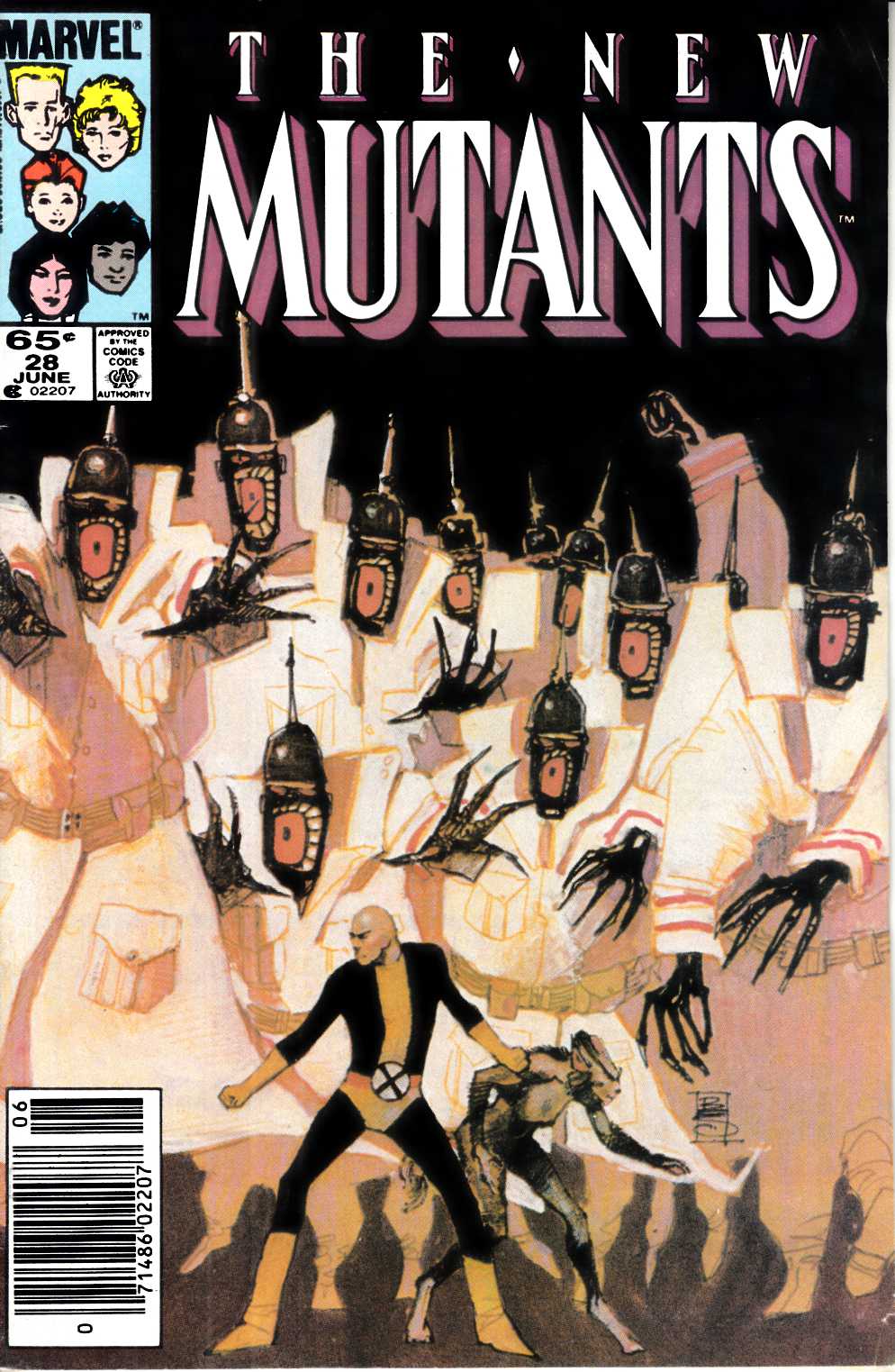 New Mutants #28 Newsstand Edition Fine (6.0) [Marvel Comic] LARGE