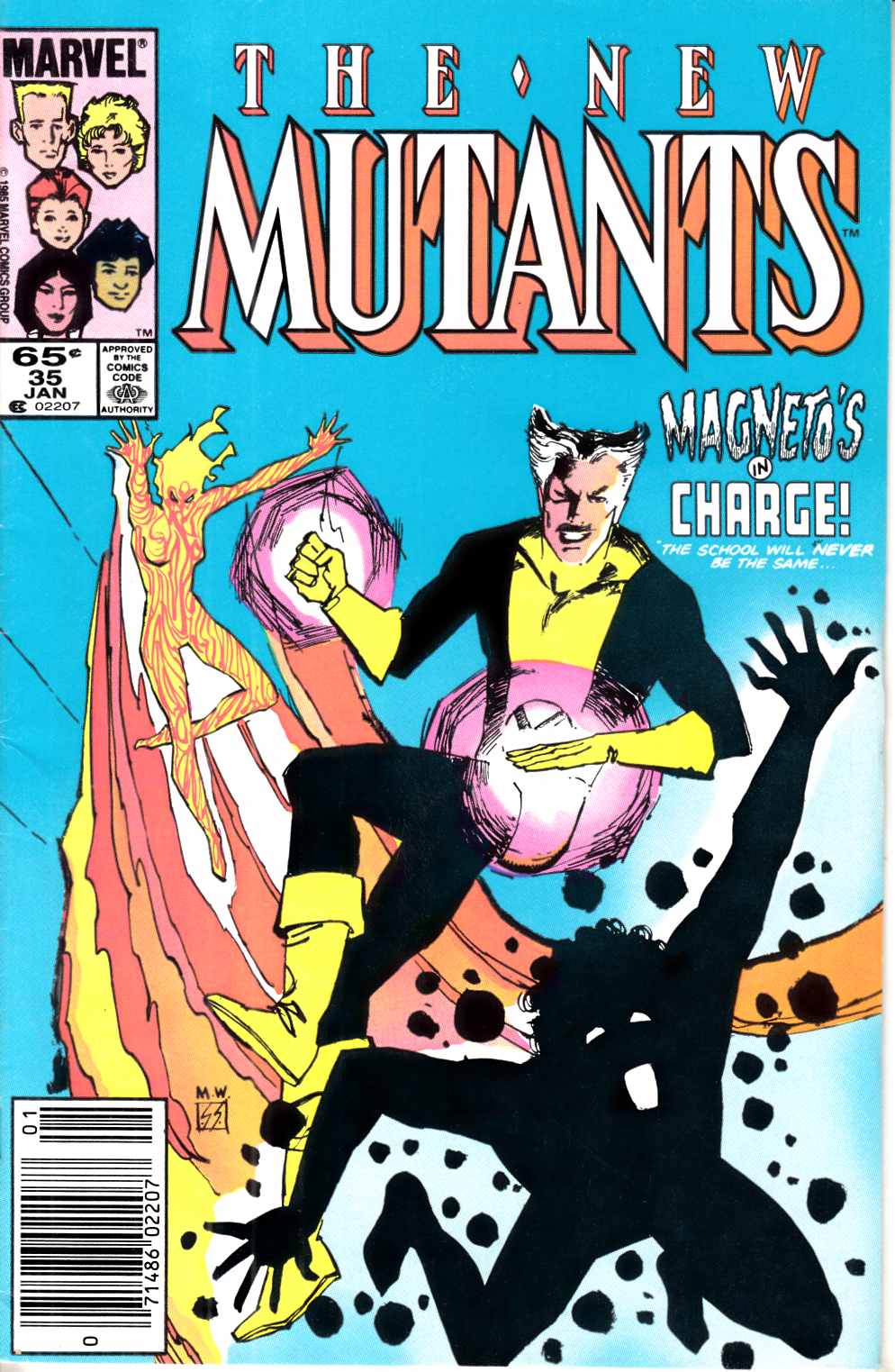 New Mutants #35 Newsstand Edition Fine (6.0) [Marvel Comic] LARGE