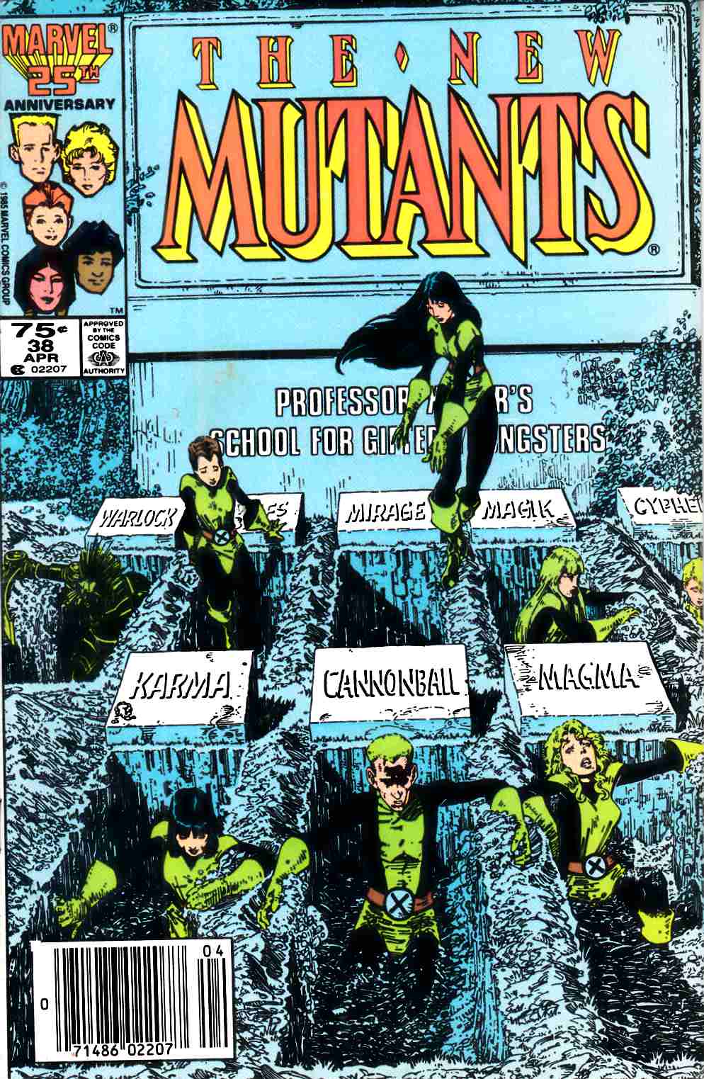 New Mutants #38 Newsstand Edition Very Fine (8.0) [Marvel Comic] THUMBNAIL