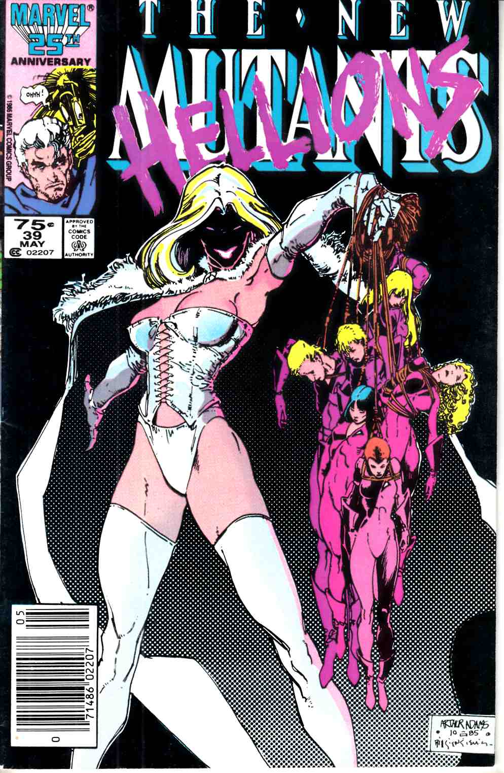 New Mutants #39 Newsstand Edition Very Fine (8.0) [Marvel Comic] LARGE