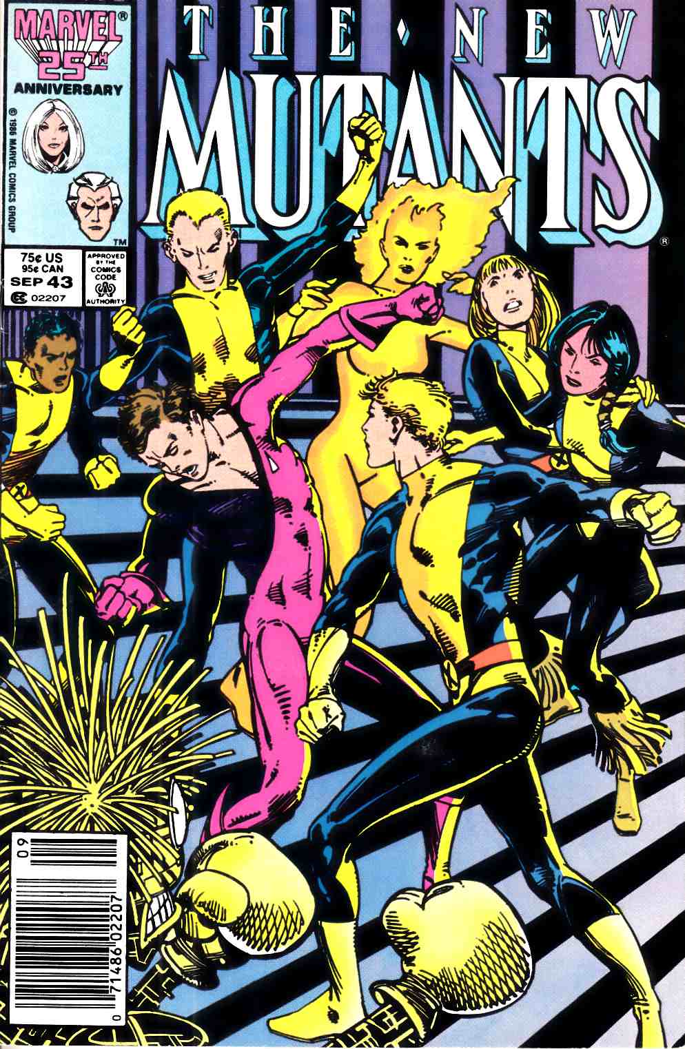 New Mutants #43 Newsstand Edition Fine (6.0) [Marvel Comic] THUMBNAIL