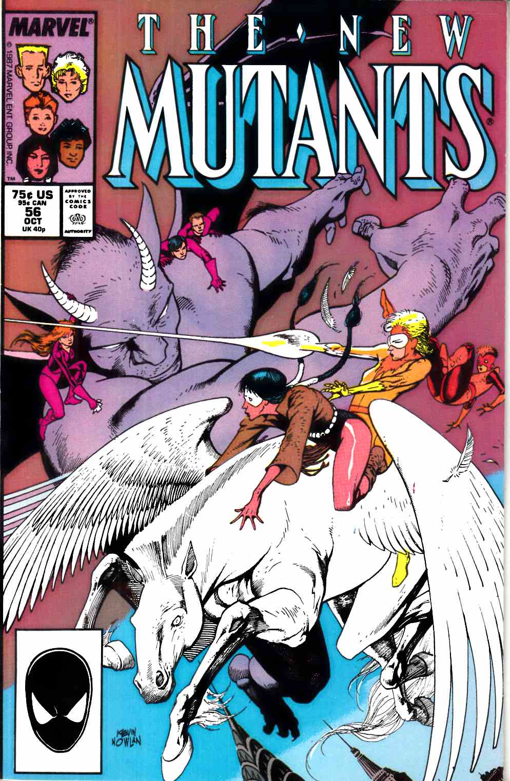 New Mutants #56 Very Fine (8.0) [Marvel Comic] LARGE