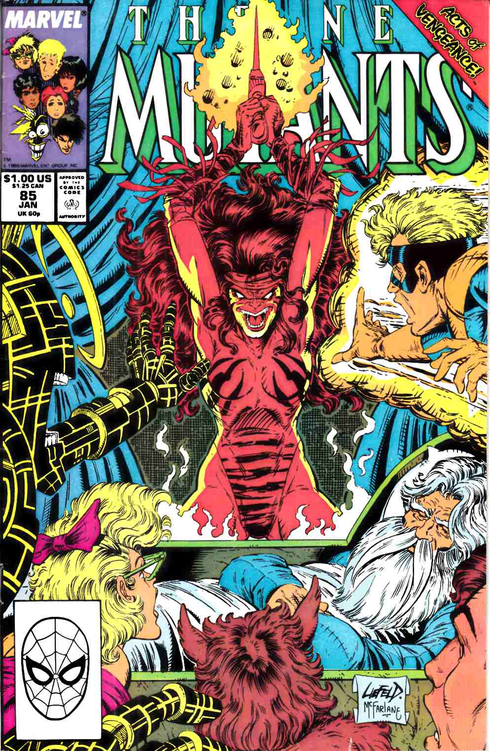 New Mutants #85 Very Good (4.0) [Marvel Comic] LARGE