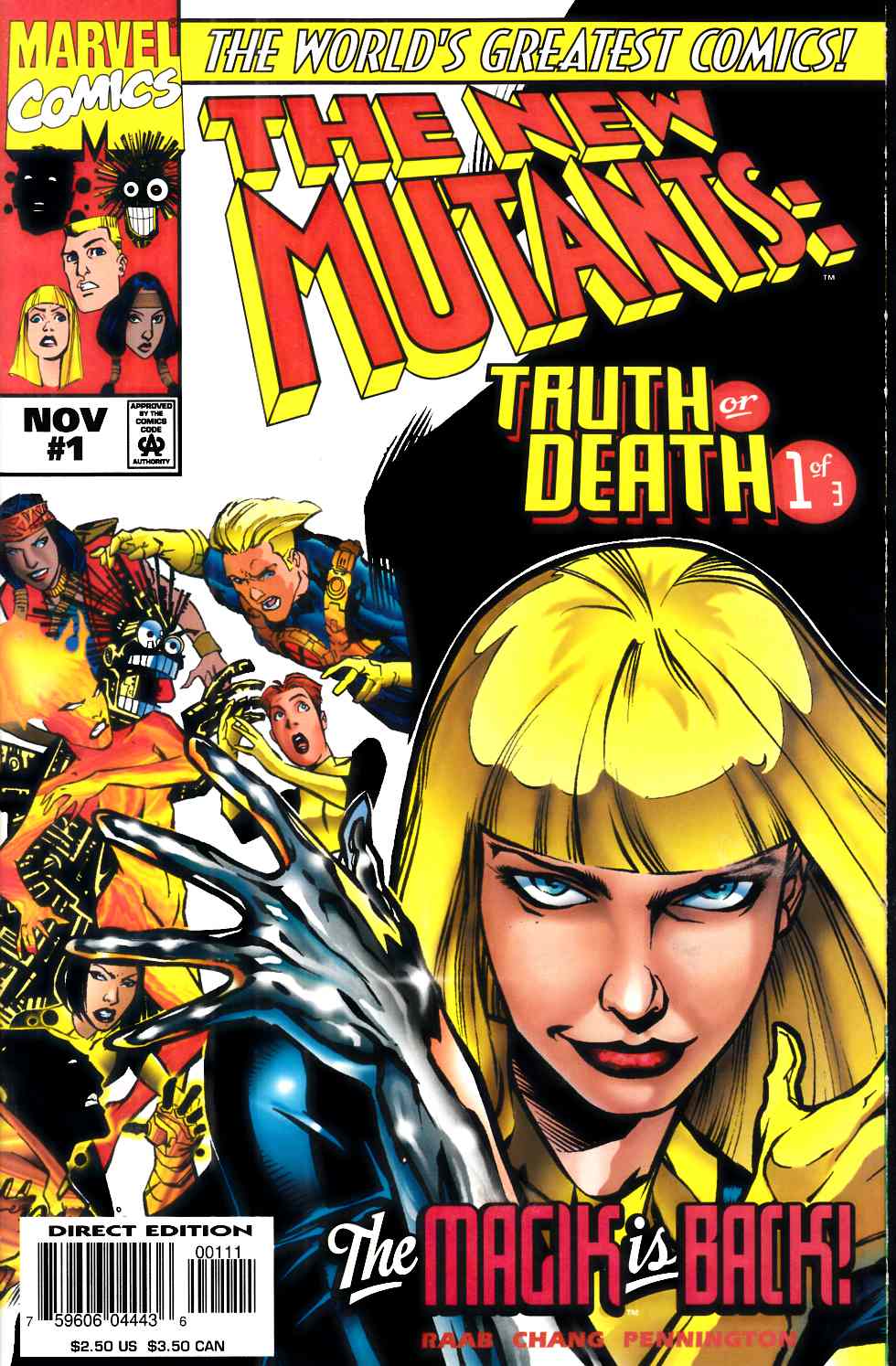 New Mutants Truth or Death #1 Near Mint (9.4) [Marvel Comic] LARGE