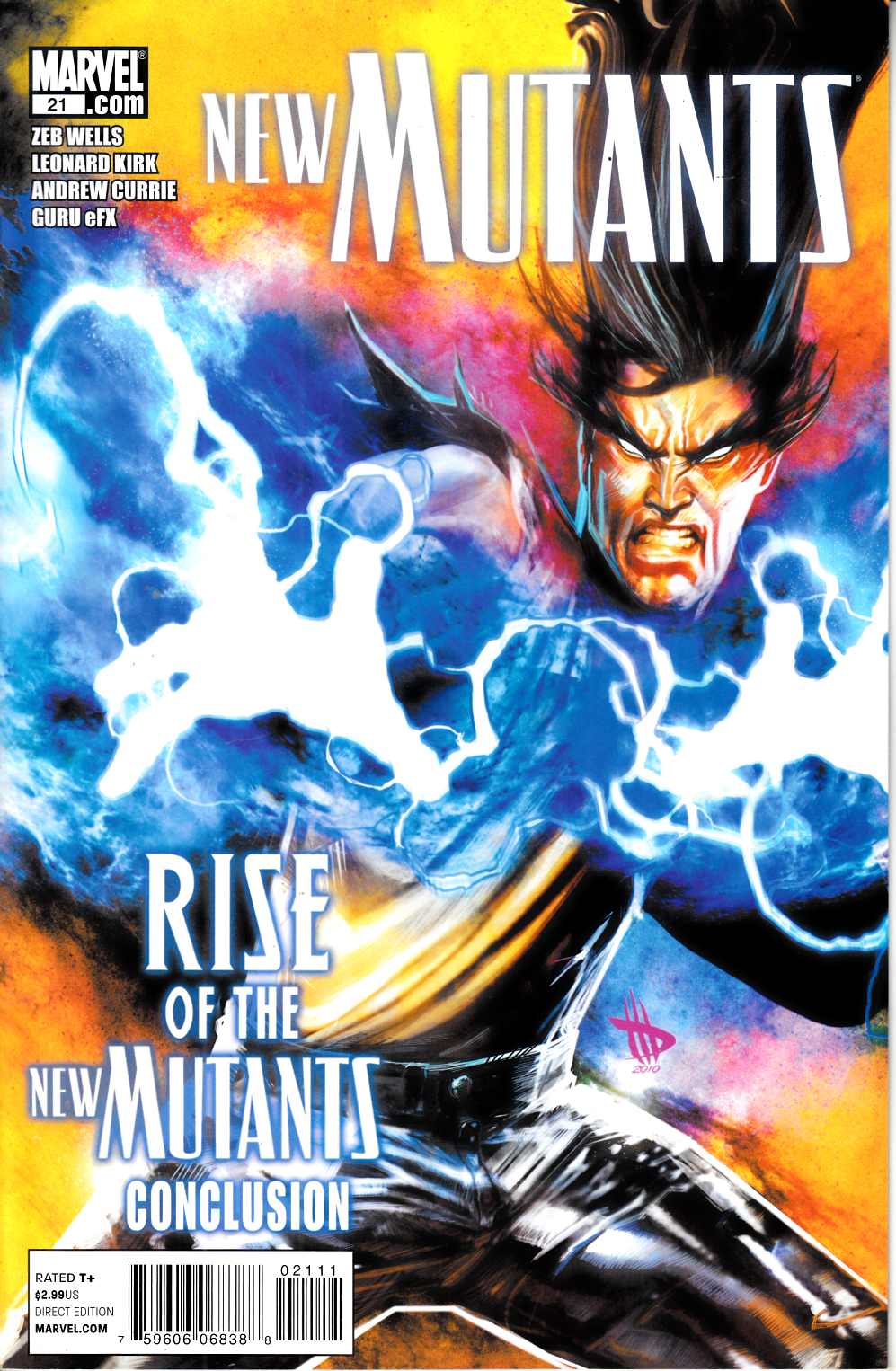 New Mutants #21 Very Fine (8.0) [Marvel Comic] THUMBNAIL