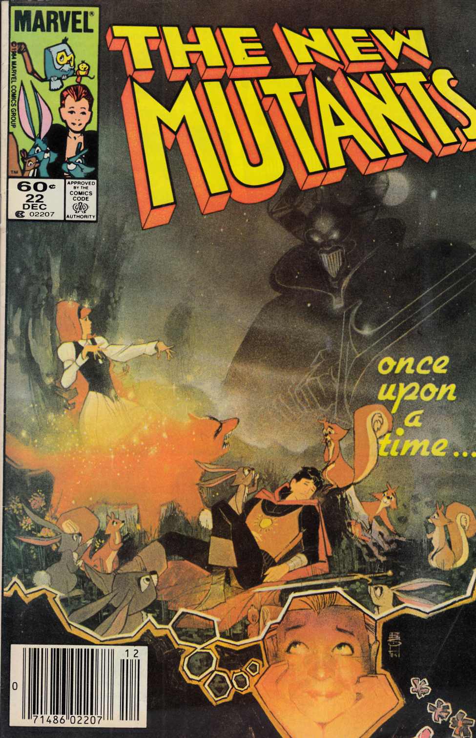 New Mutants #22 Newsstand Edition Fine (6.0) [Marvel Comic] LARGE