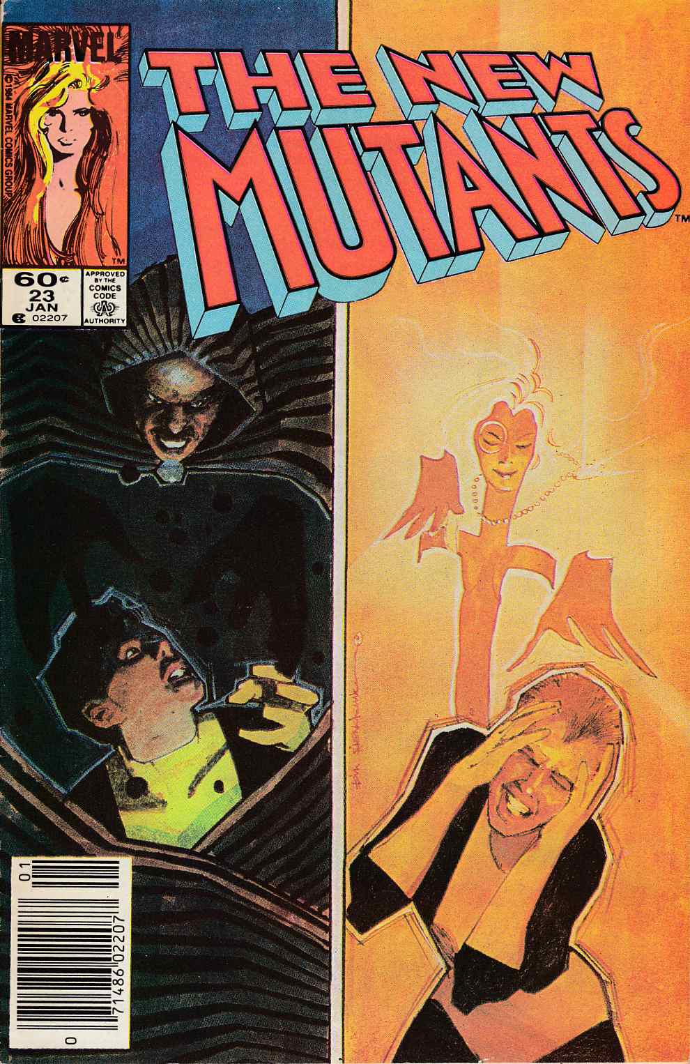 New Mutants #23 Newsstand Edition Fine (6.0) [Marvel Comic] LARGE