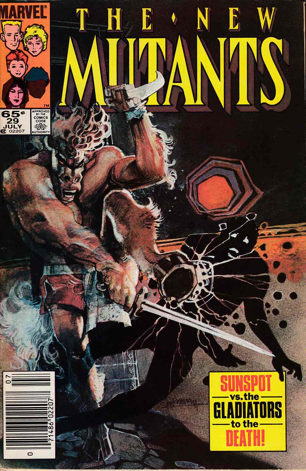 New Mutants #29 Newsstand Edition Fine (6.0) [Marvel Comic] LARGE