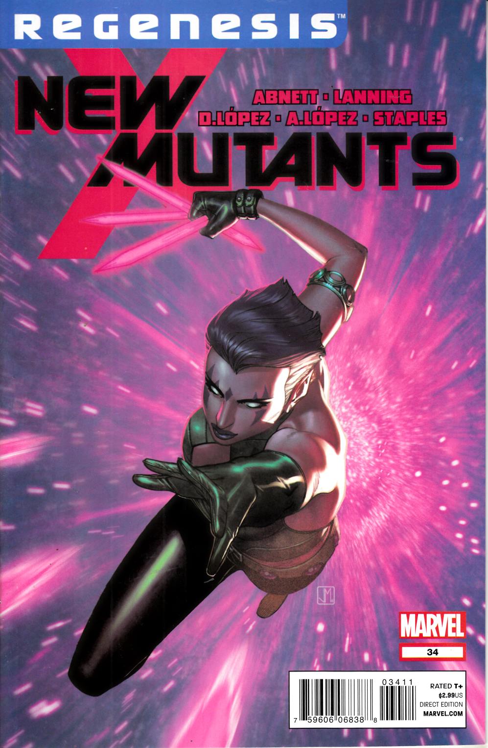 New Mutants #34 Near Mint (9.4) [Marvel Comic] LARGE
