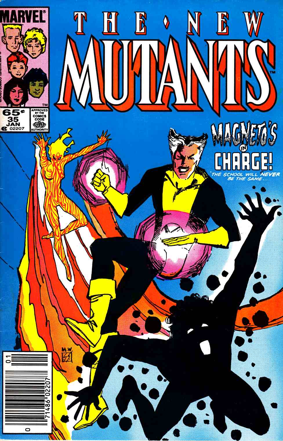New Mutants #35 Fine (6.0) [Marvel Comic] LARGE