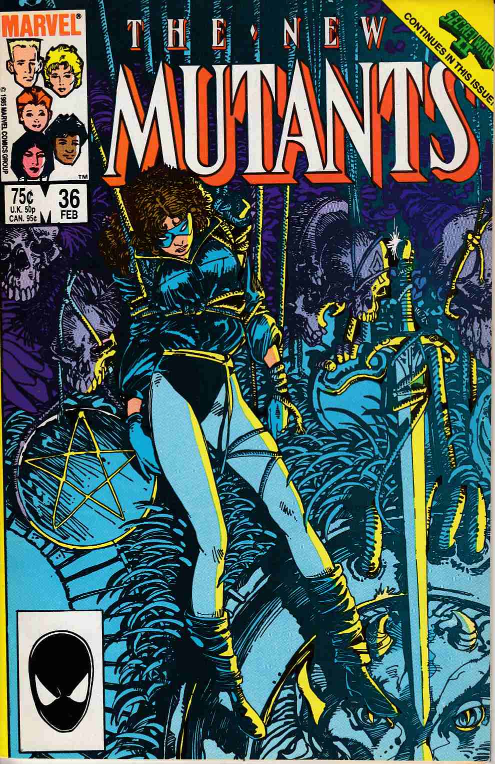 New Mutants 1983 series # 65 very fine comic book