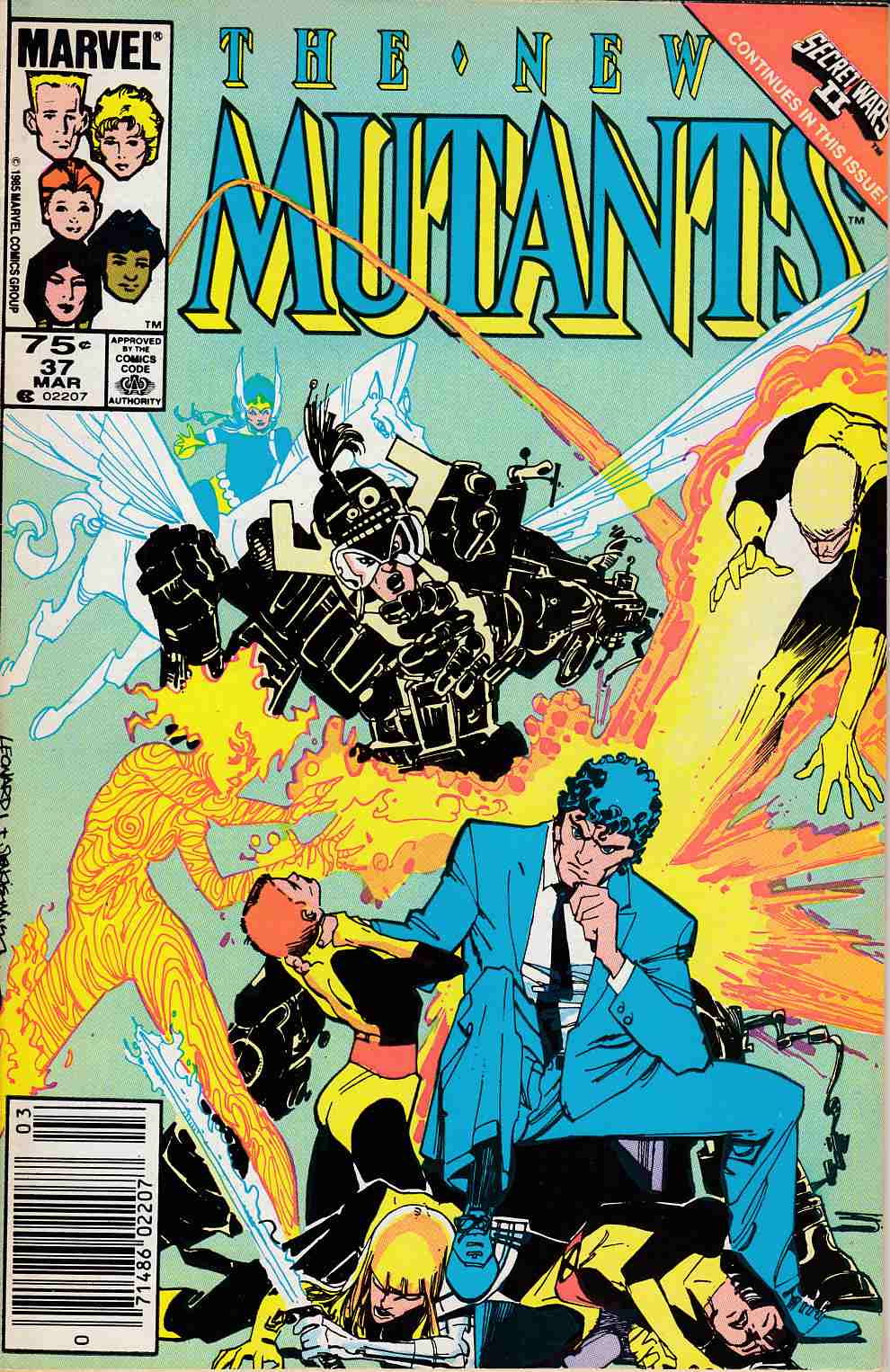 New Mutants #37 Newsstand Edition Fine Minus (5.5) [Marvel Comic] LARGE