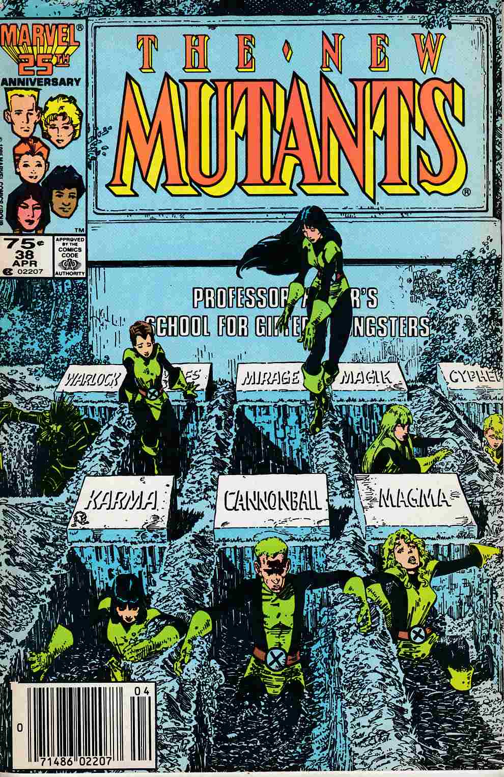 New Mutants #38 Newstand Edition Fine Minus (5.5) [Marvel Comic] THUMBNAIL