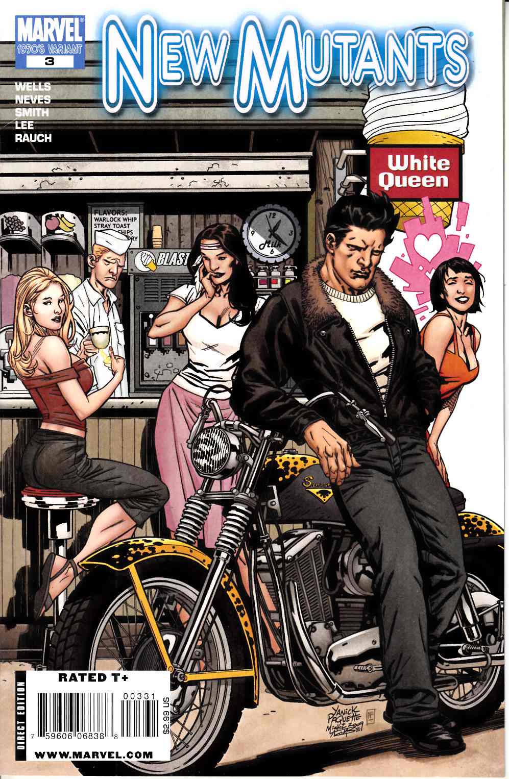 New Mutants #3 50's Decade Variant Cover Very Fine (8.0) [Marvel Comic] LARGE