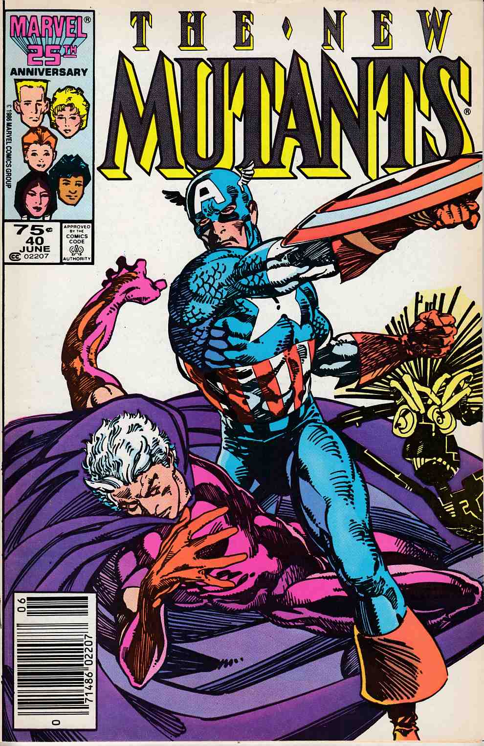 New Mutants #40 Newsstand Edition Very Fine (8.0) [Marvel Comic] LARGE