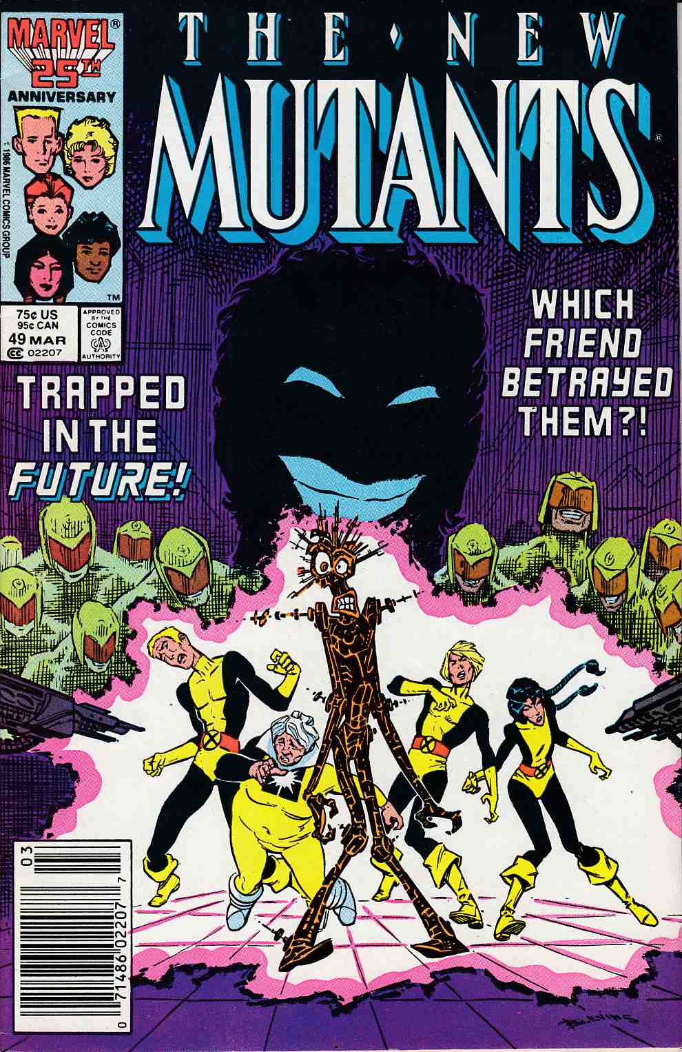 New Mutants #49 Newsstand Edition Very Fine (8.0) [Marvel Comic] THUMBNAIL