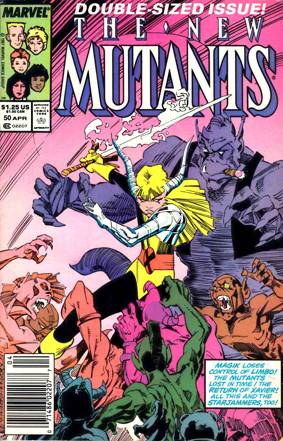 New Mutants #50 Newsstand Edition Very Good/Fine (5.0) [Marvel Comic] LARGE