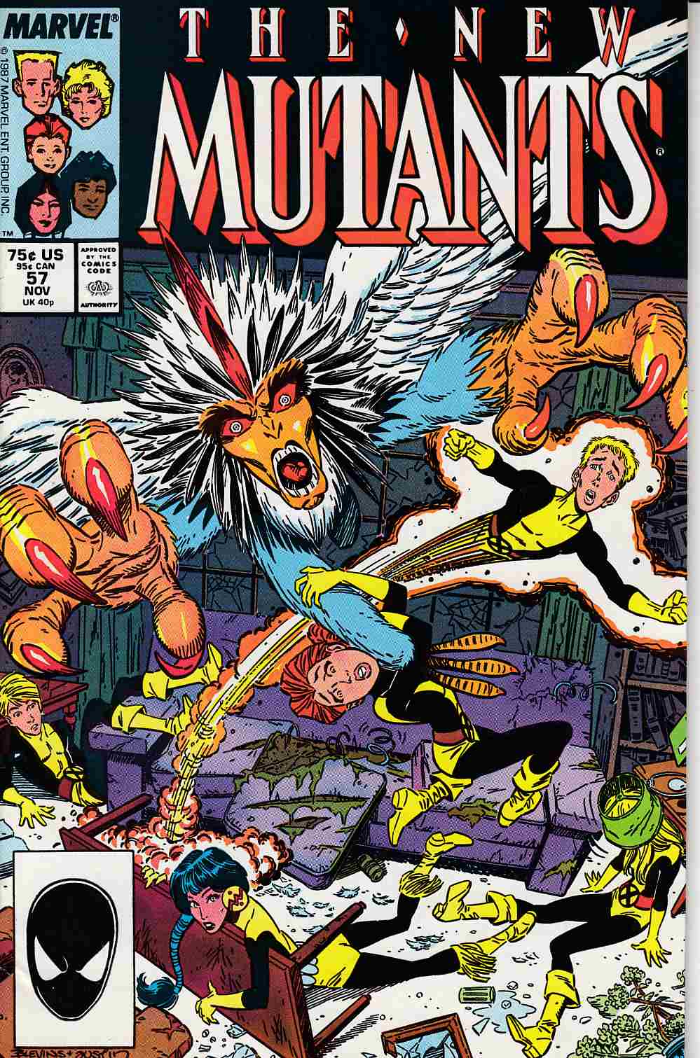 New Mutants #57 Very Fine (8.0) [Marvel Comic] LARGE