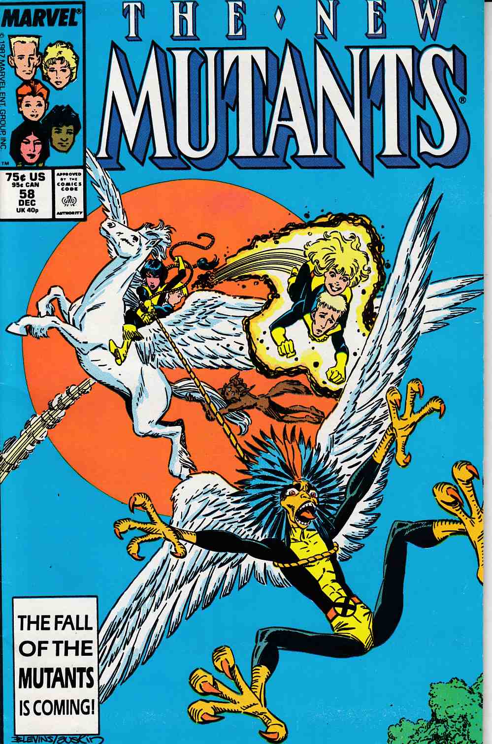 New Mutants #58 Fine (6.0) [Marvel Comic] THUMBNAIL