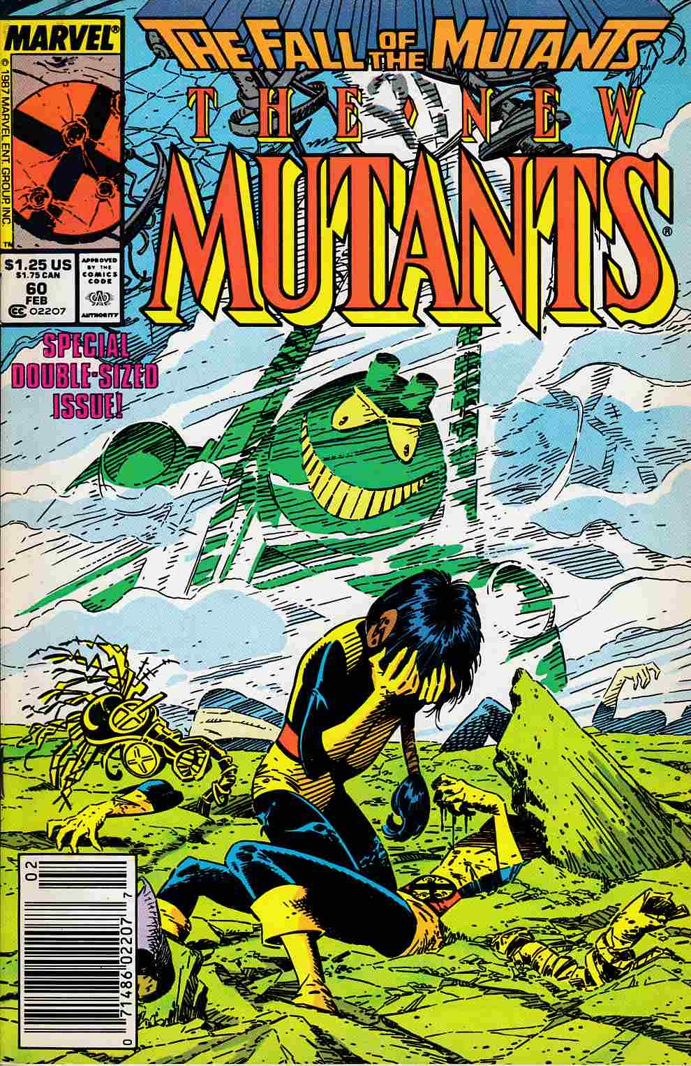 New Mutants #60 Newsstand Edition Very Fine Minus (7.5) [Marvel Comic] THUMBNAIL