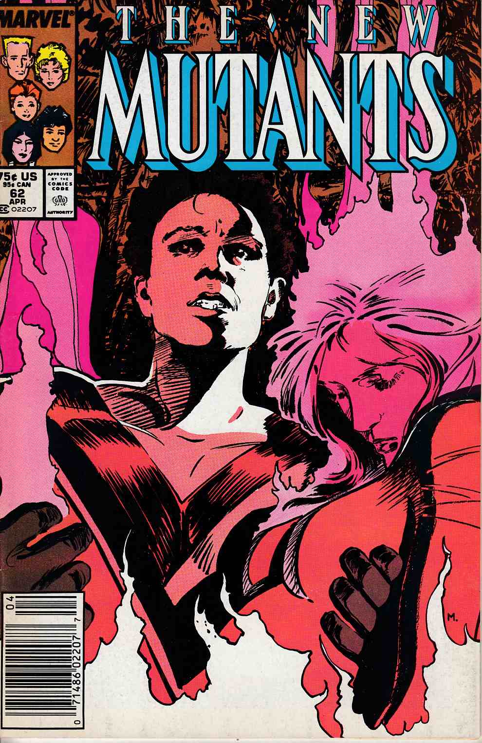 New Mutants #62 Newsstand Edition Fine (6.0) [Marvel Comic] LARGE