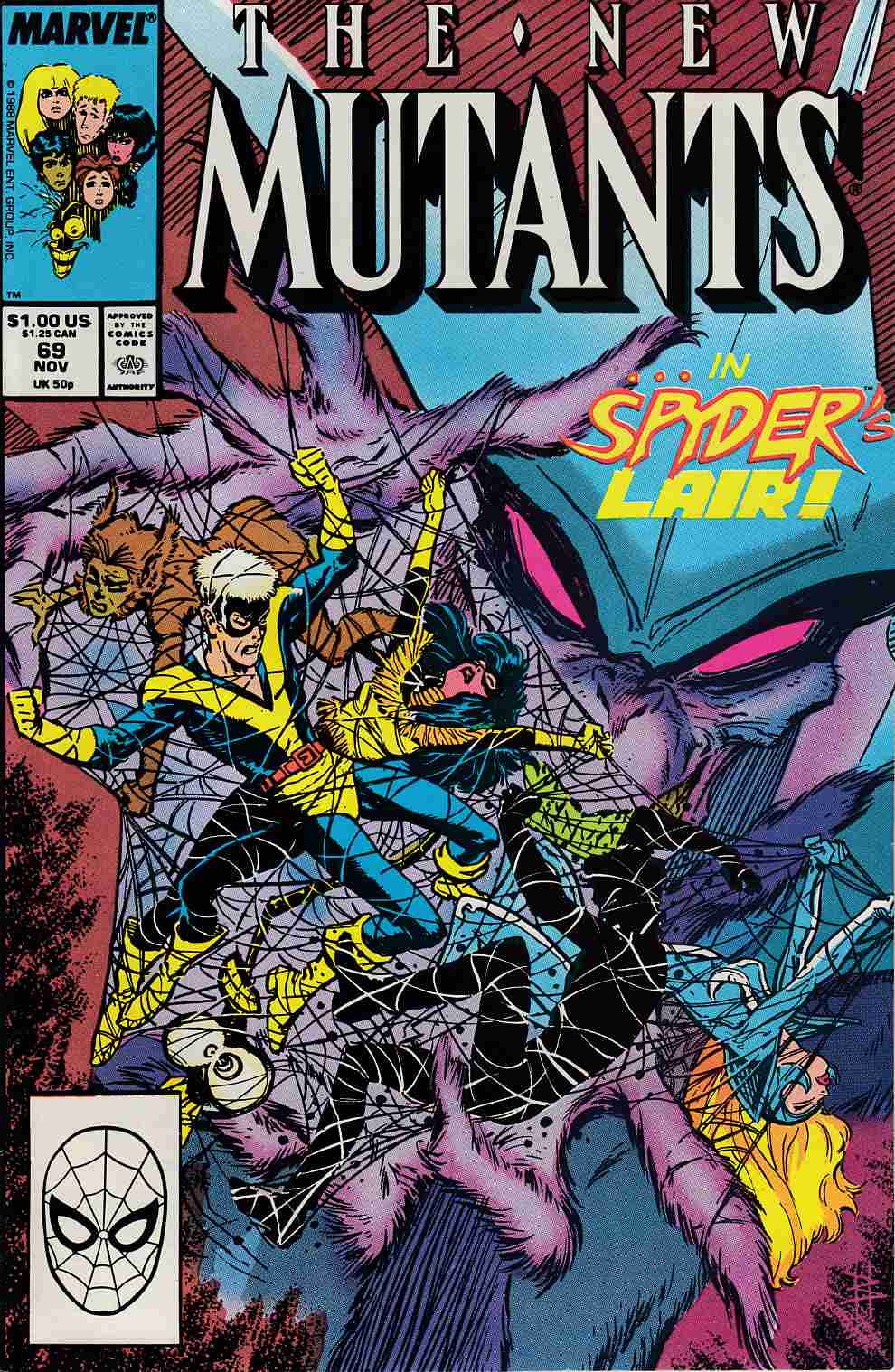 New Mutants #69 Very Fine (8.0) [Marvel Comic] LARGE