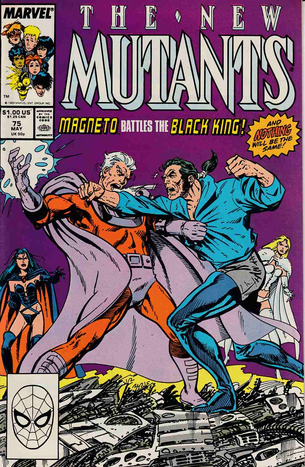 New Mutants #75 Fine (6.0) [Marvel Comic] LARGE