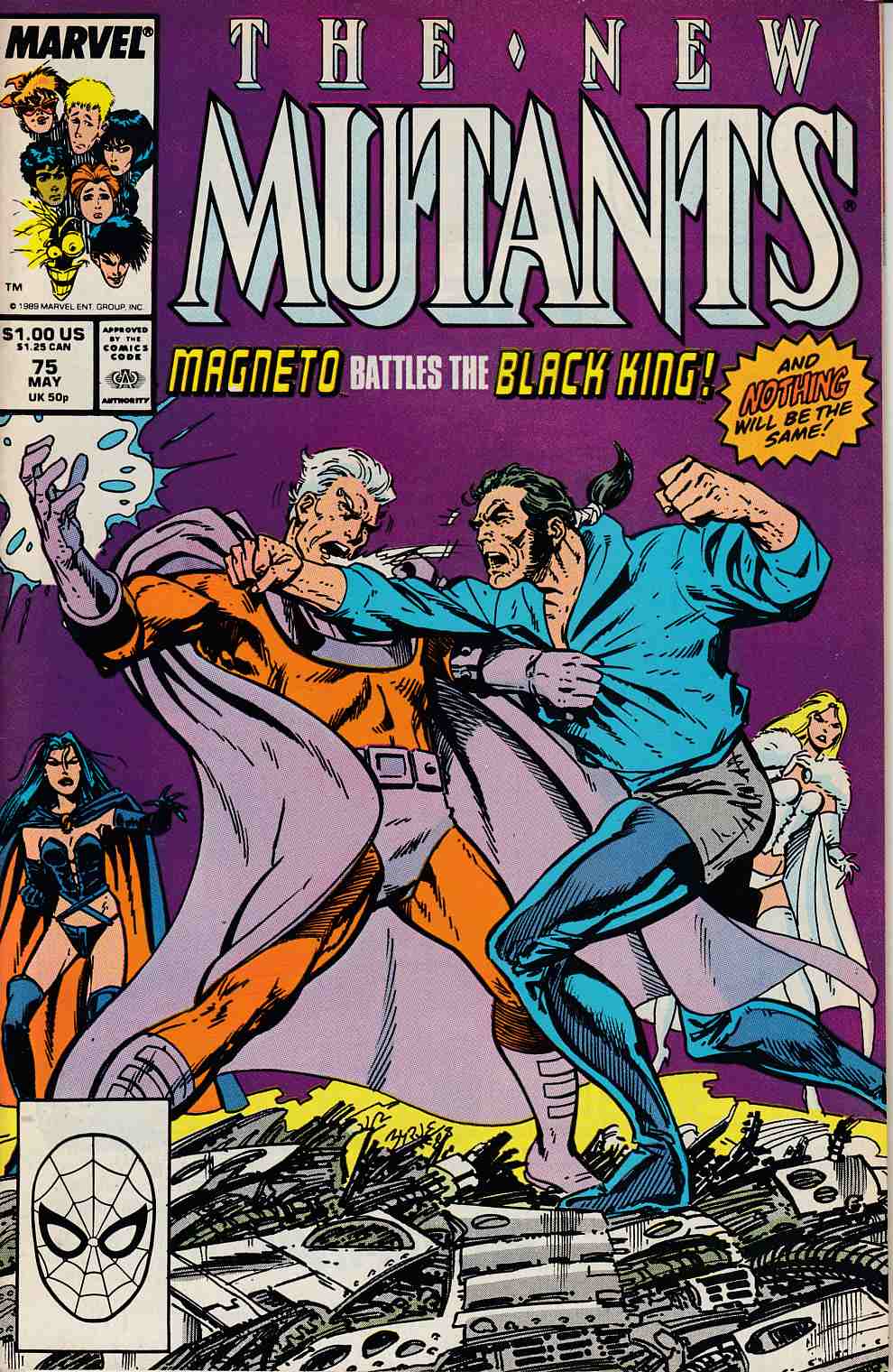 New Mutants #75 Very Fine Minus (7.5) [Marvel Comic] THUMBNAIL