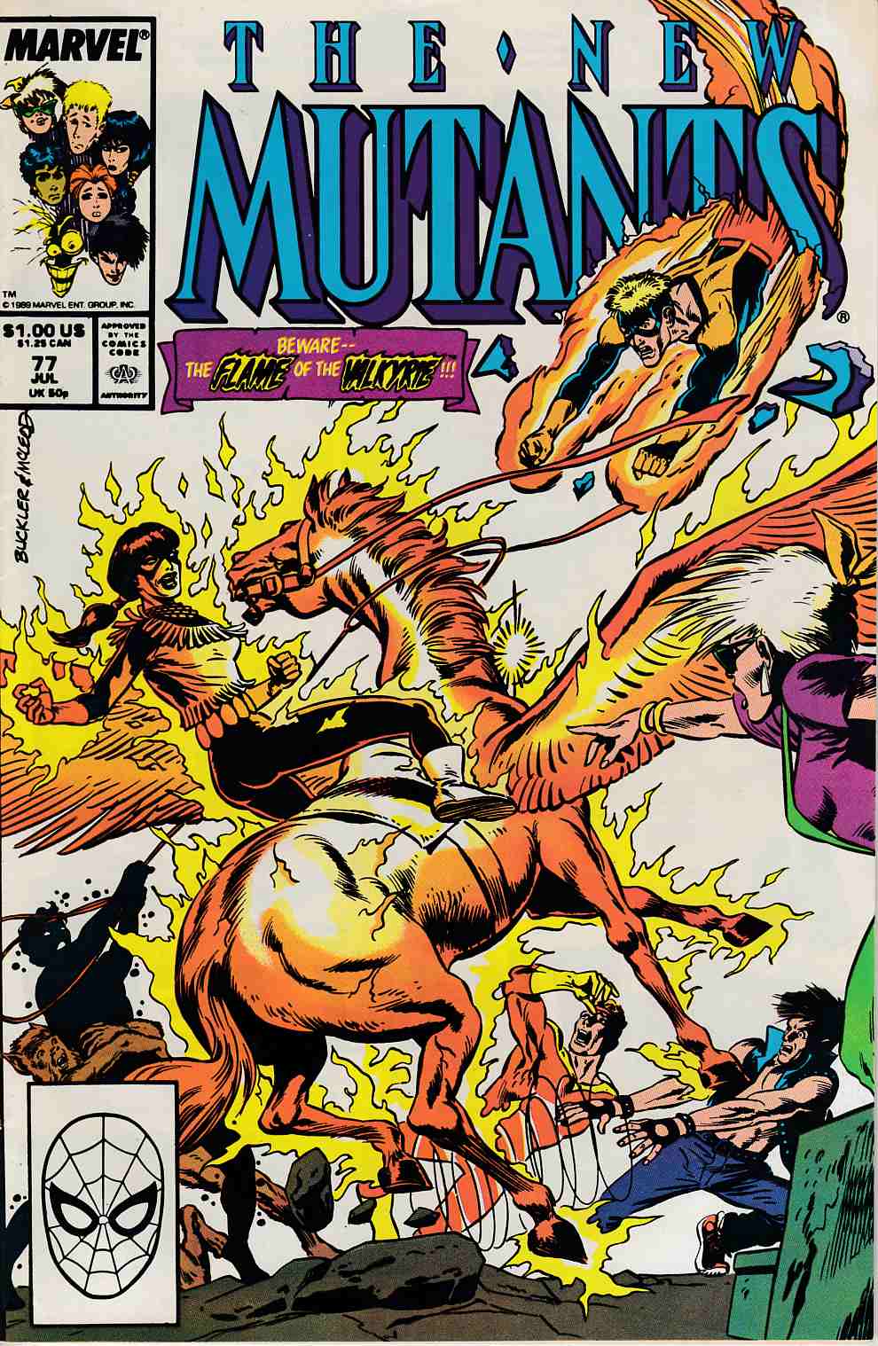 New Mutants #77 Near Mint Minus (9.2) [Marvel Comic] LARGE