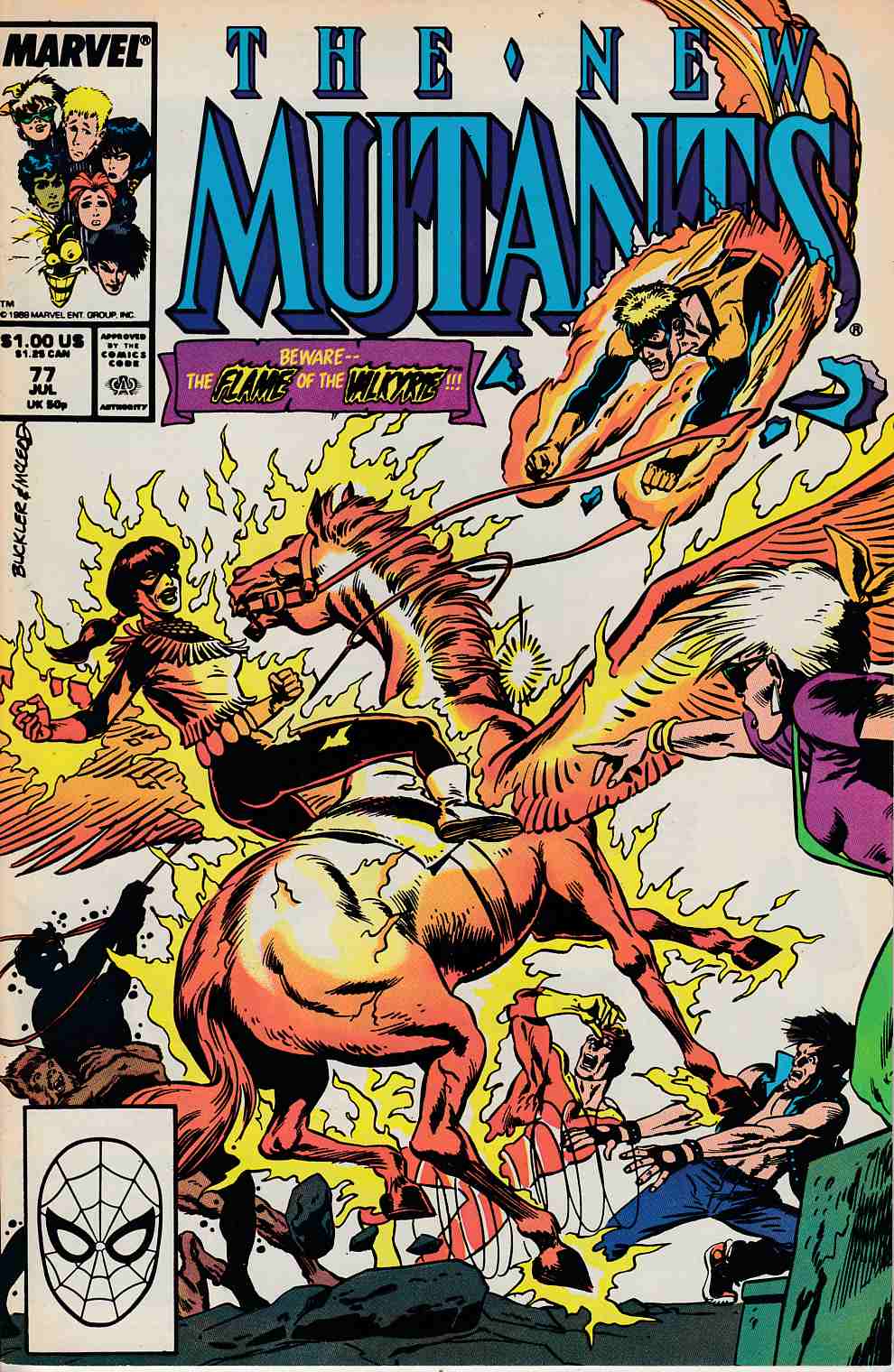 New Mutants #77 Very Fine (8.0) [Marvel Comic] THUMBNAIL