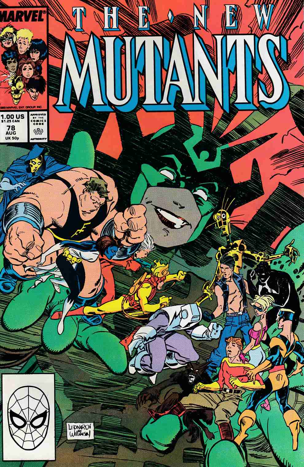New Mutants #78 Near Mint Minus (9.2) [Marvel Comic] LARGE