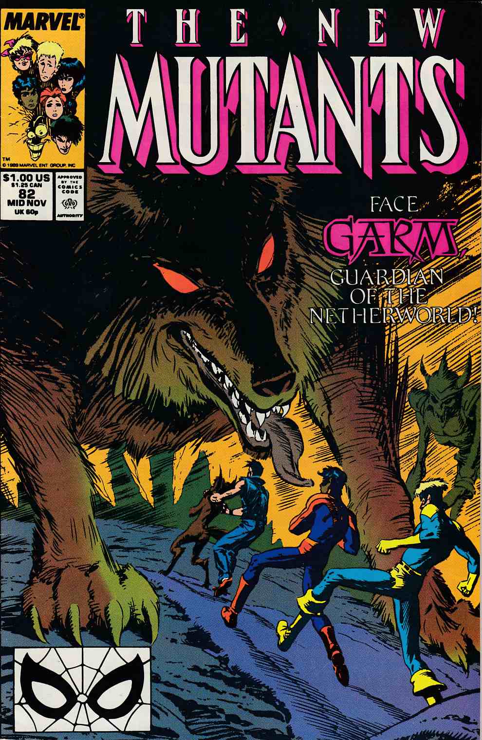 New Mutants #82 Fine (6.0) [Marvel Comic] LARGE