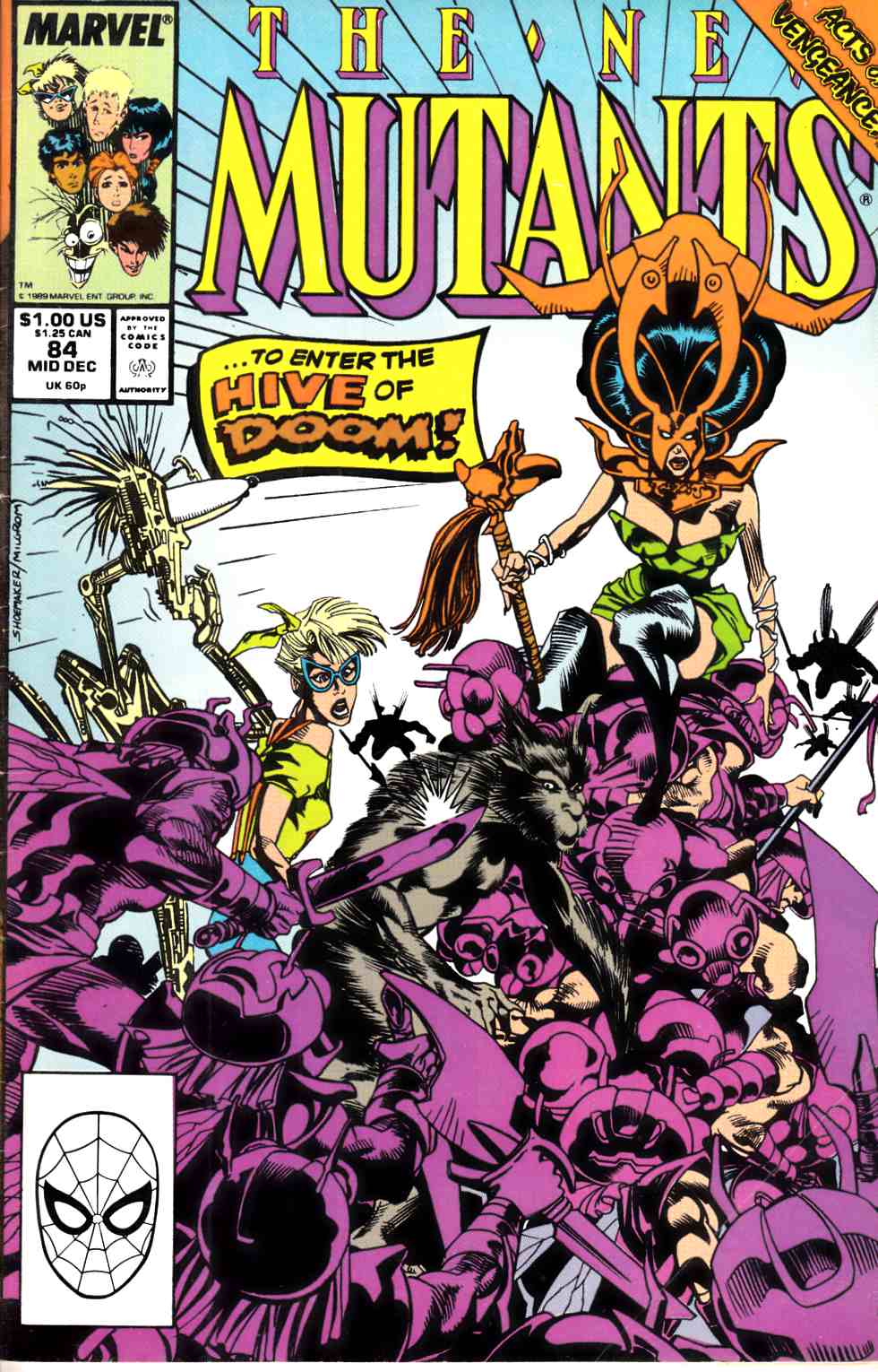 New Mutants #84 Fine (6.0) [Marvel Comic] THUMBNAIL