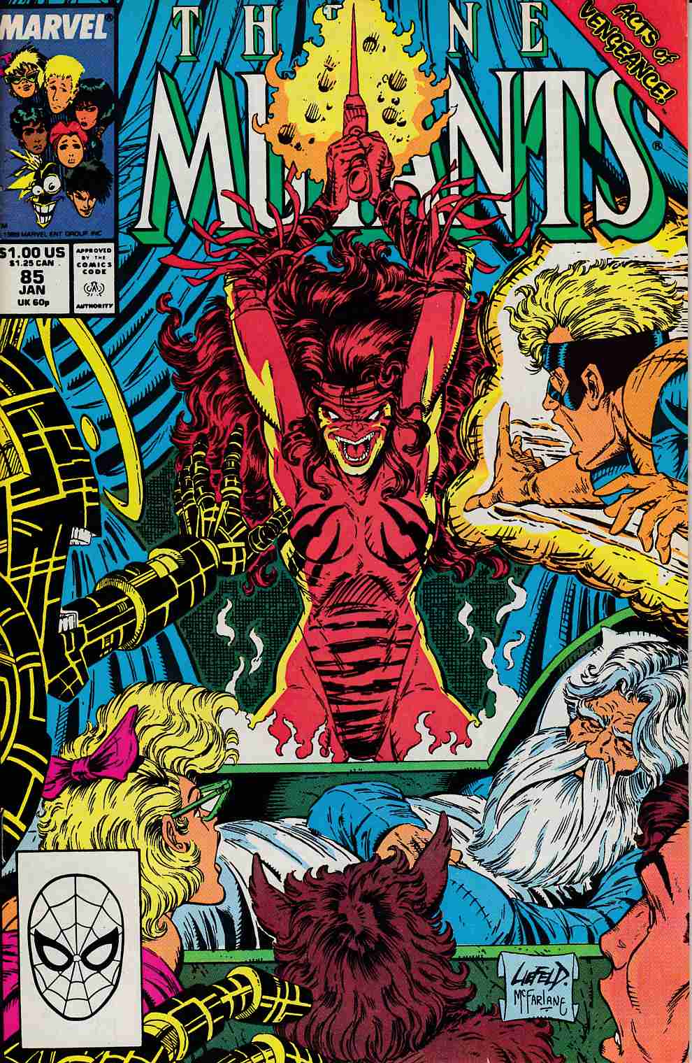 New Mutants #85 Very Fine (8.0) [Marvel Comic] LARGE