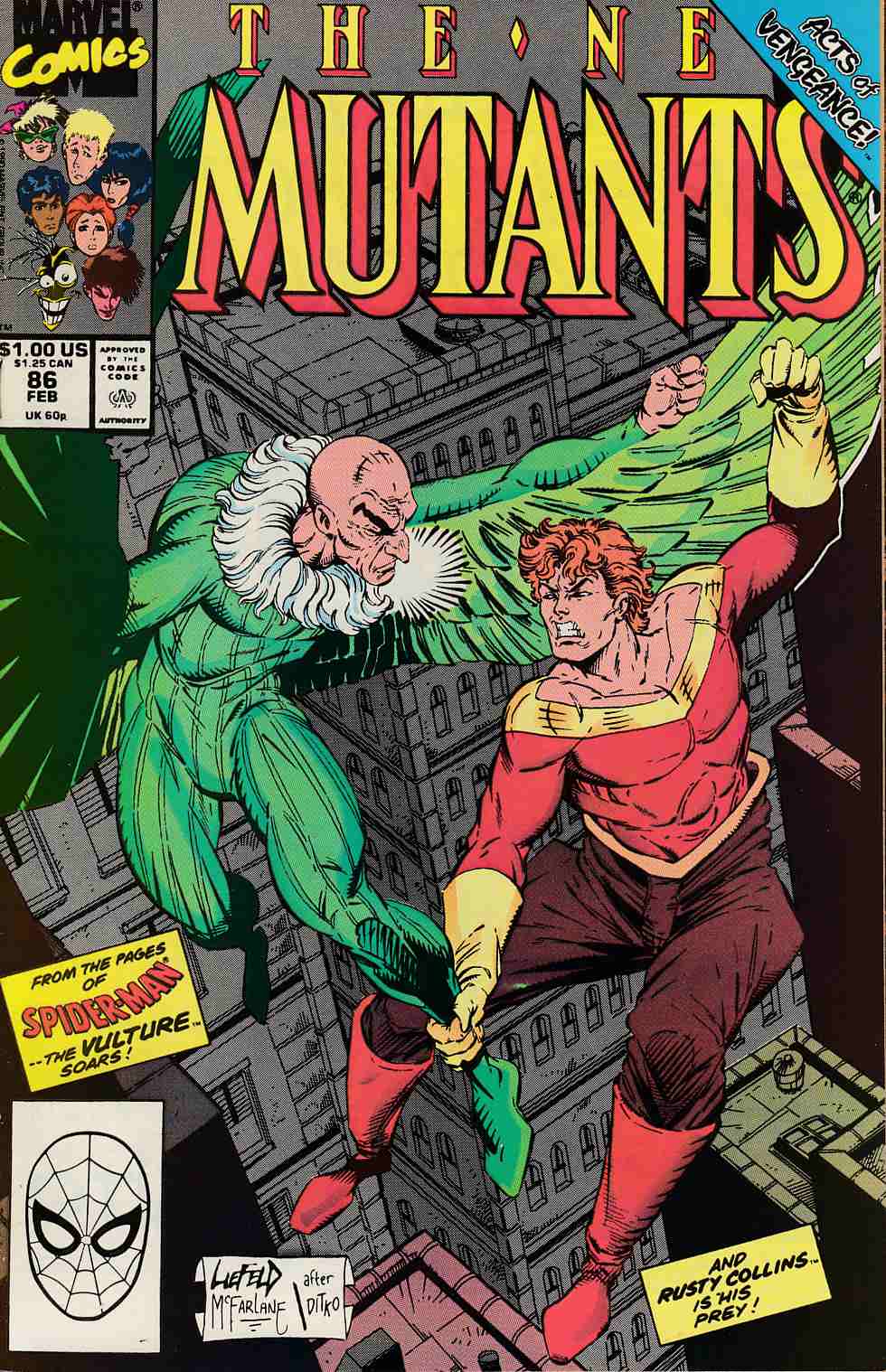 New Mutants #86 Very Fine (8.0) [Marvel Comic] THUMBNAIL