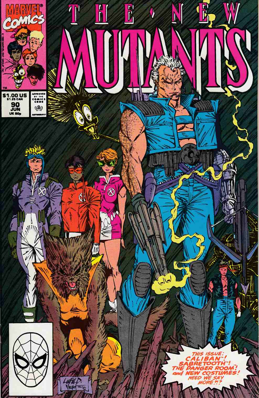 New Mutants #90 Near Mint Minus (9.2) [Marvel Comic] LARGE