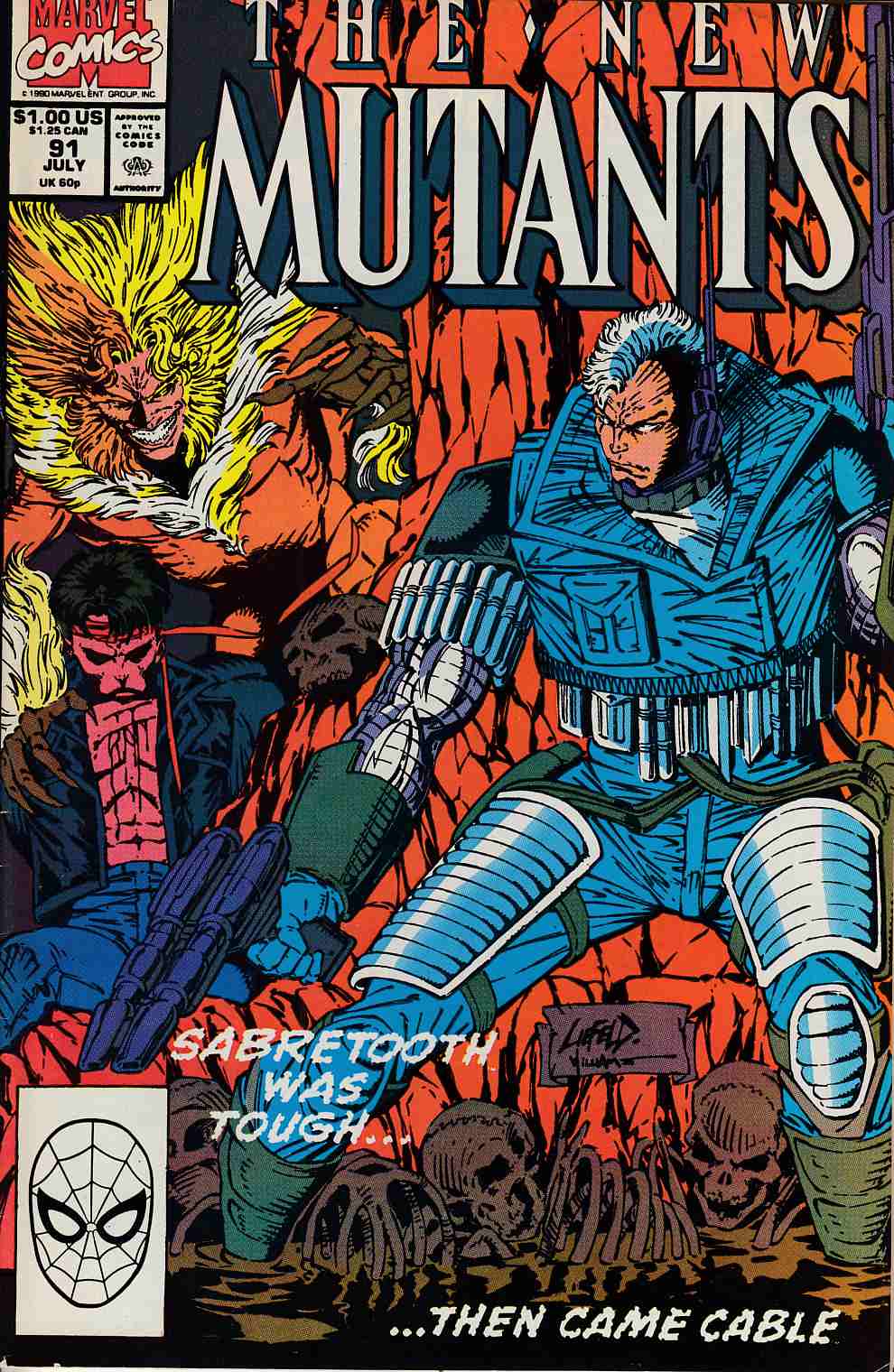New Mutants #91 Very Fine (8.0) [Marvel Comic] LARGE