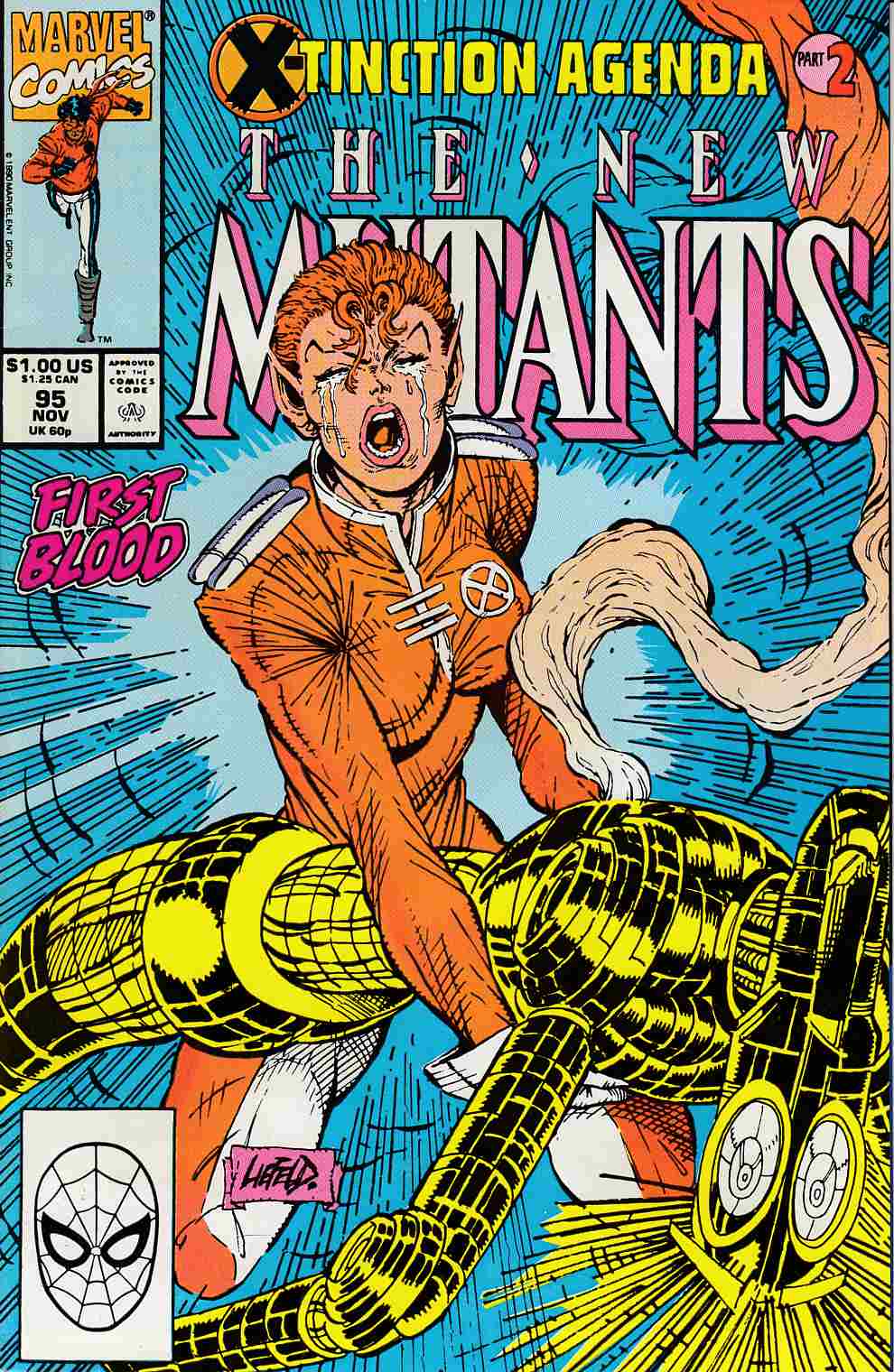 New Mutants #95 Very Fine Plus (8.5) [Marvel Comic] LARGE