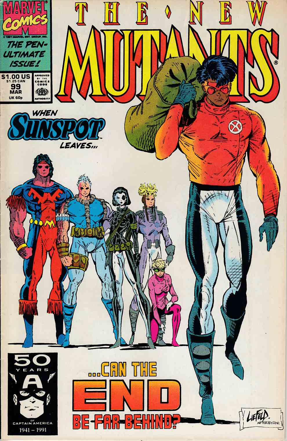New Mutants #99 Fine Minus (5.5) [Marvel Comic] LARGE