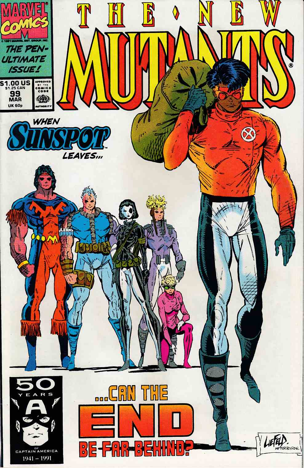 New Mutants #99 Near Mint Minus (9.2) [Marvel Comic] THUMBNAIL
