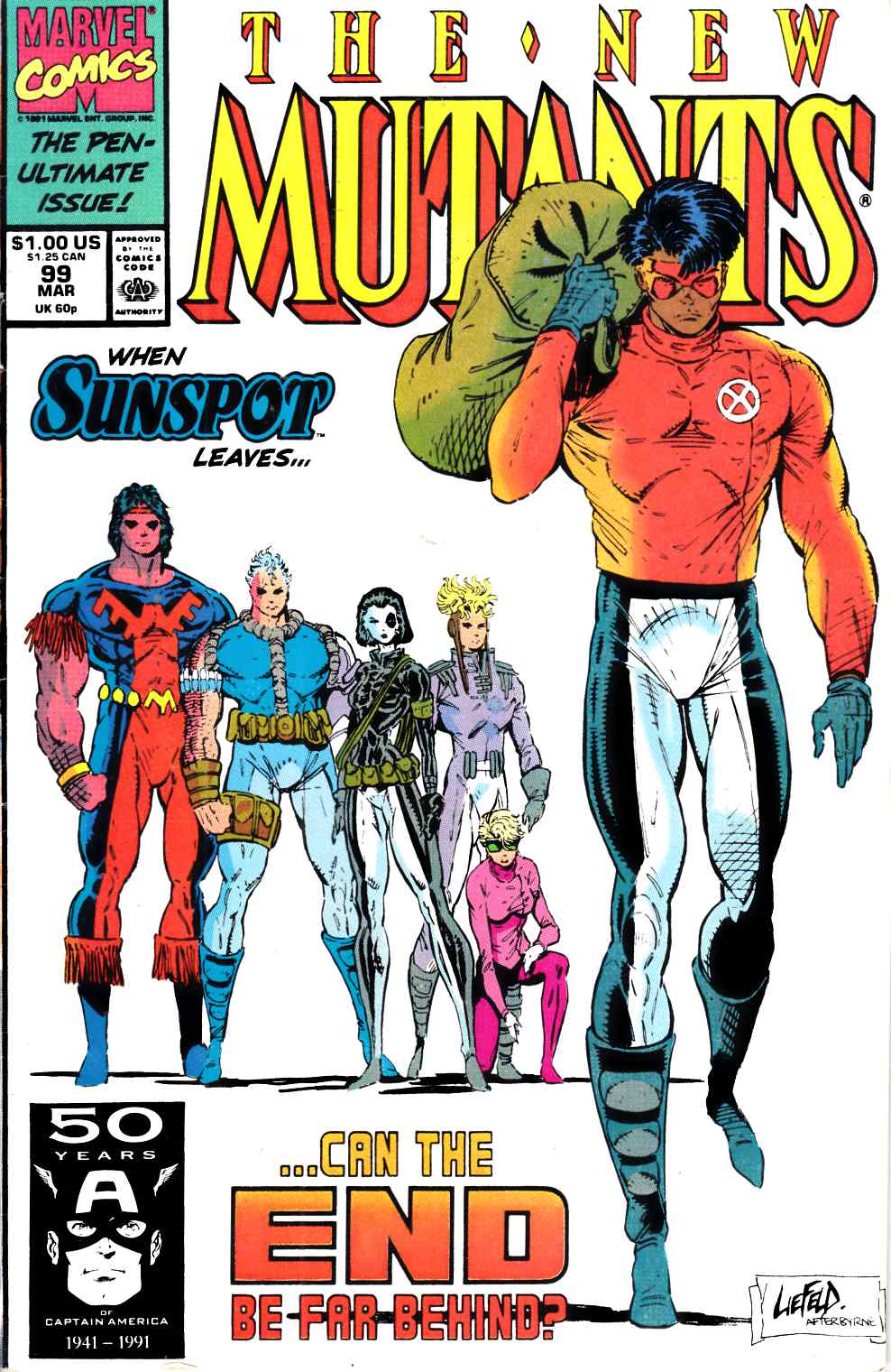 New Mutants #99 Very Fine Minus (7.5) [Marvel Comic] LARGE