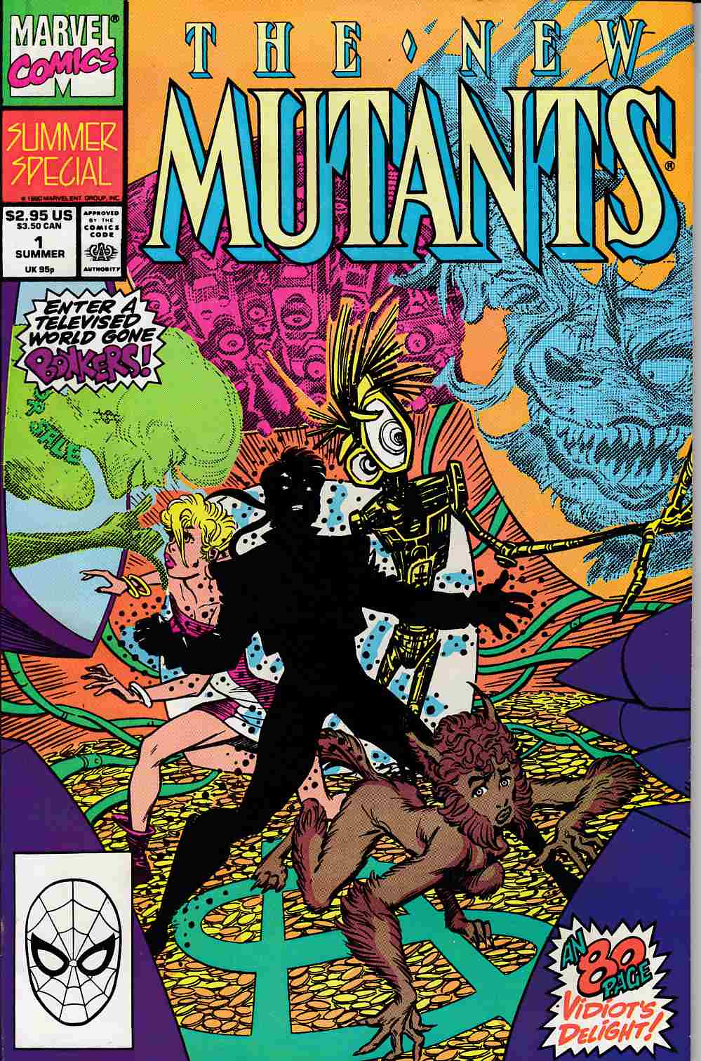 New Mutants Summer Special #1 Very Fine (8.0) [Marvel Comic] LARGE