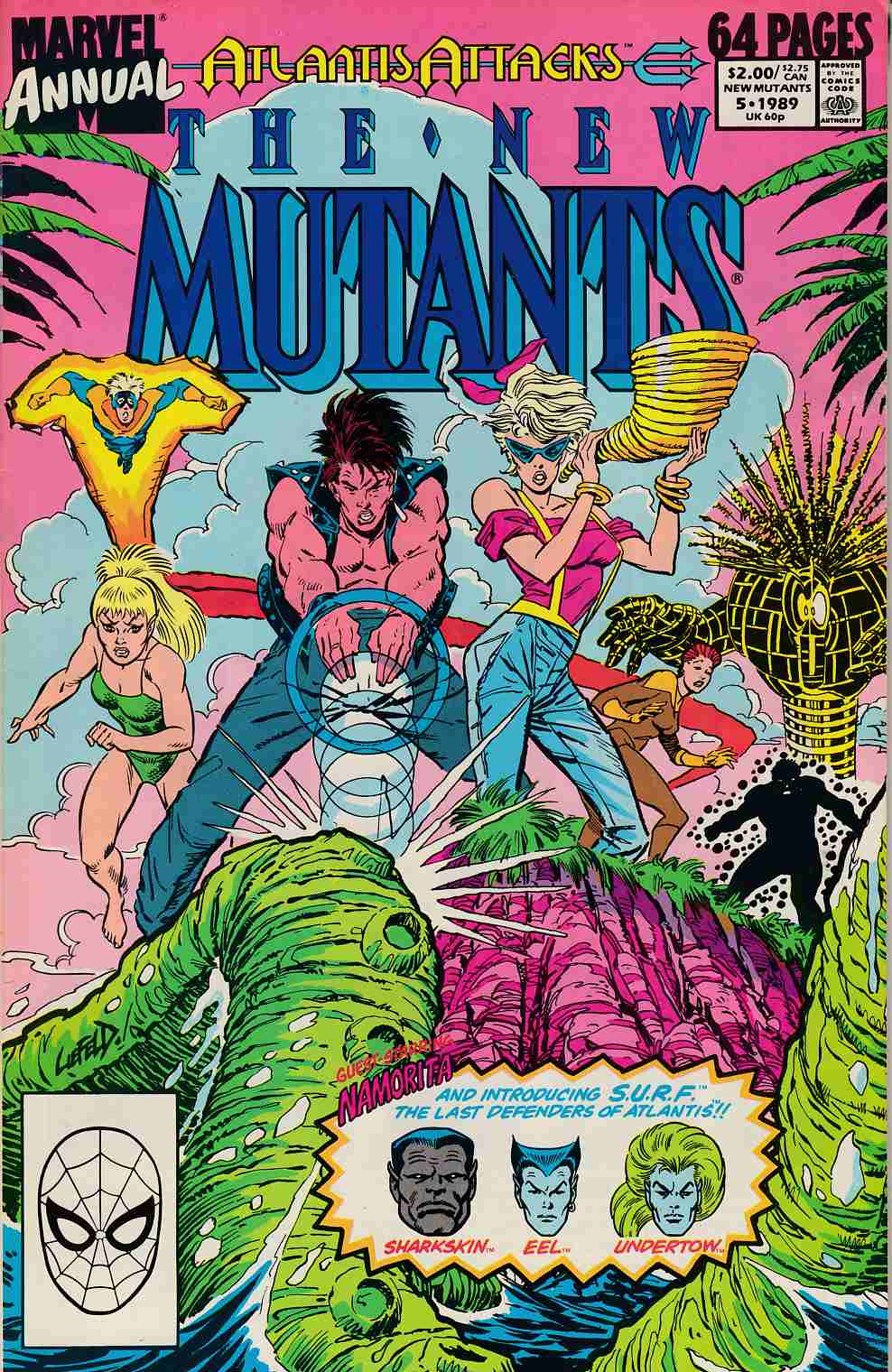 New Mutants Annual #5 Very Fine (8.0) [Marvel Comic] LARGE