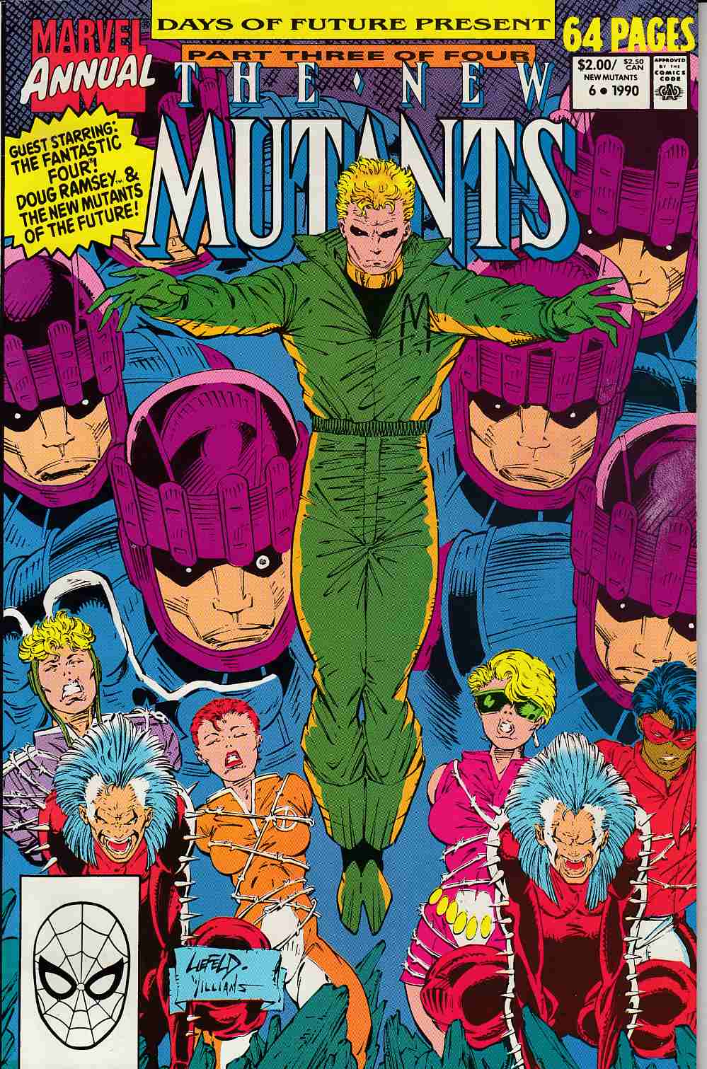 New Mutants Annual #6 Fine (6.0) [Marvel Comic] LARGE