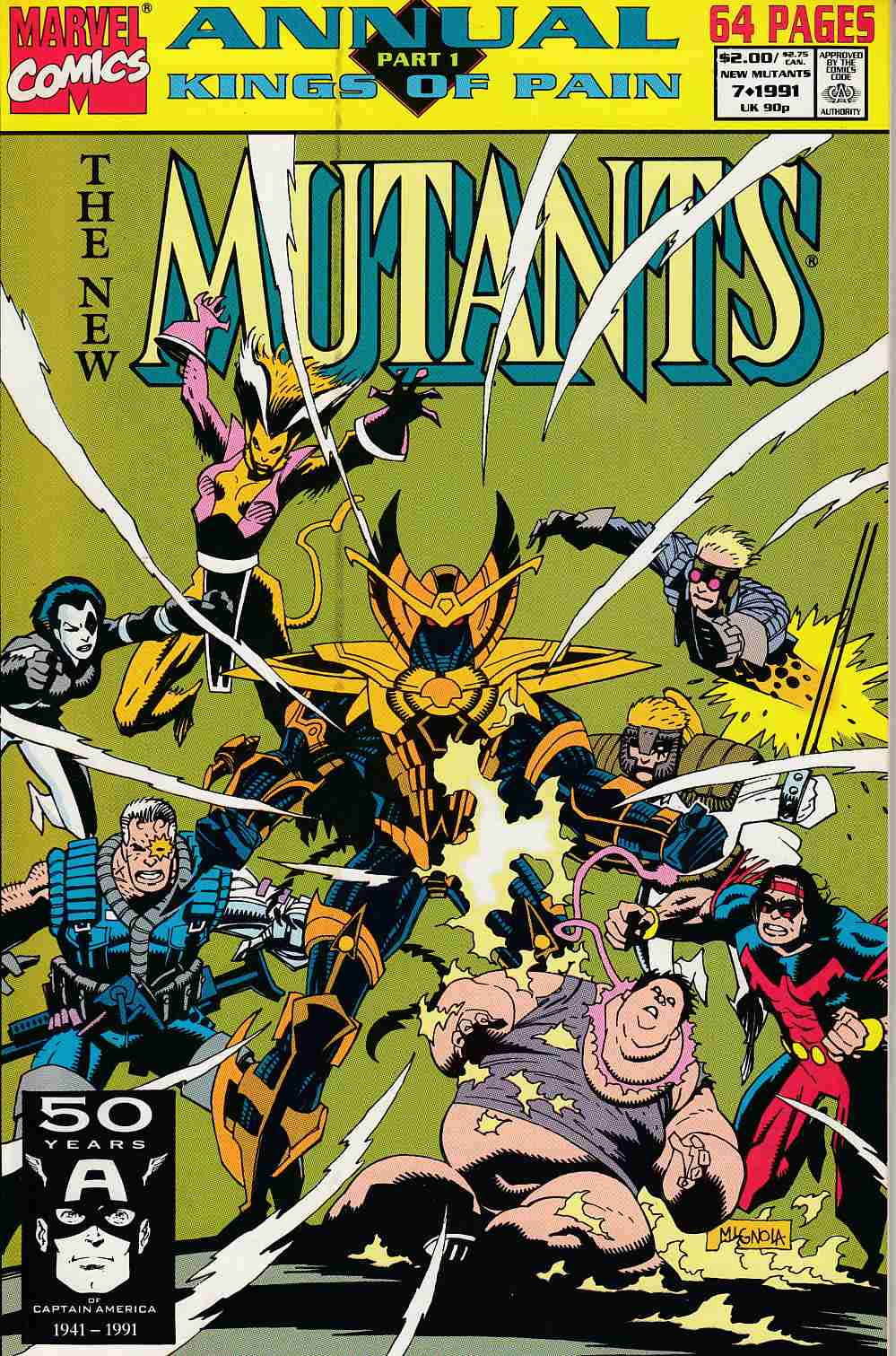 New Mutants Annual #7 Very Fine (8.0) [Marvel Comic] LARGE