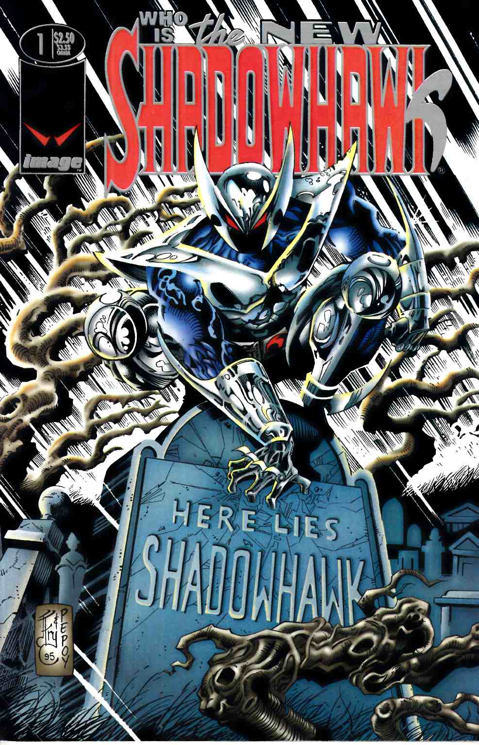 New Shadowhawk #1 Near Mint (9.4) [Image Comic] LARGE