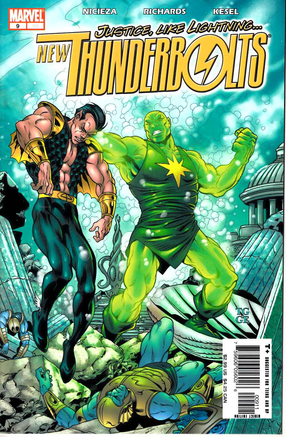 New Thunderbolts #9 Very Fine (8.0) [Marvel Comic] THUMBNAIL